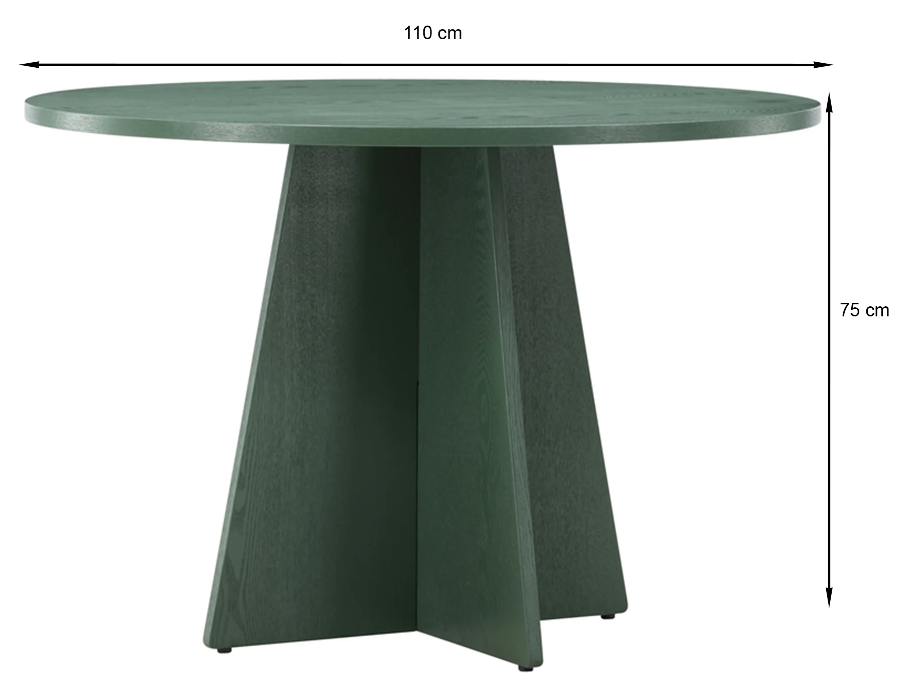 Stół do jadalni Quishly okrągły 110 cm zielony - Image 8