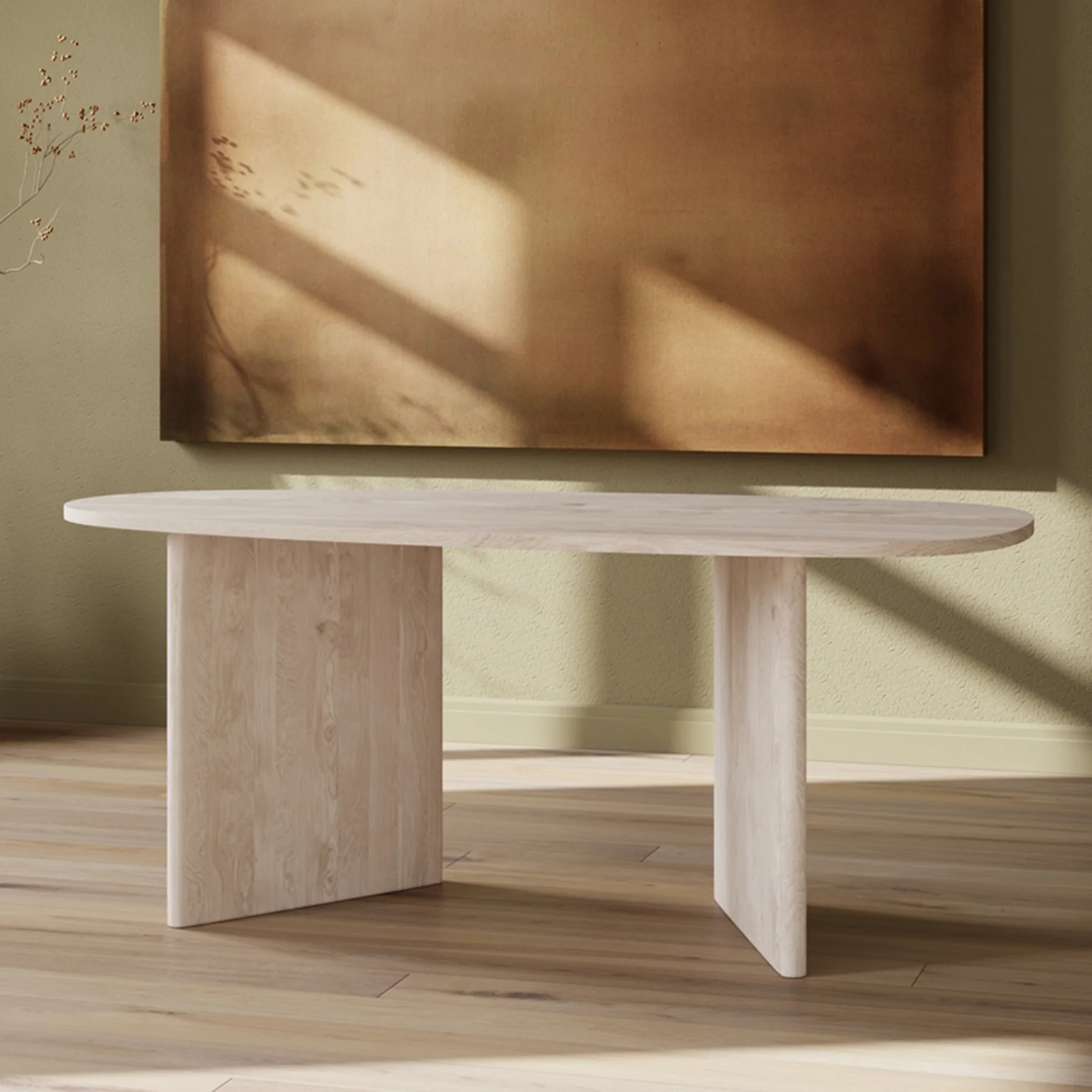 Stół do jadalni Ritony 180x90 cm dąb bielony - Image 2