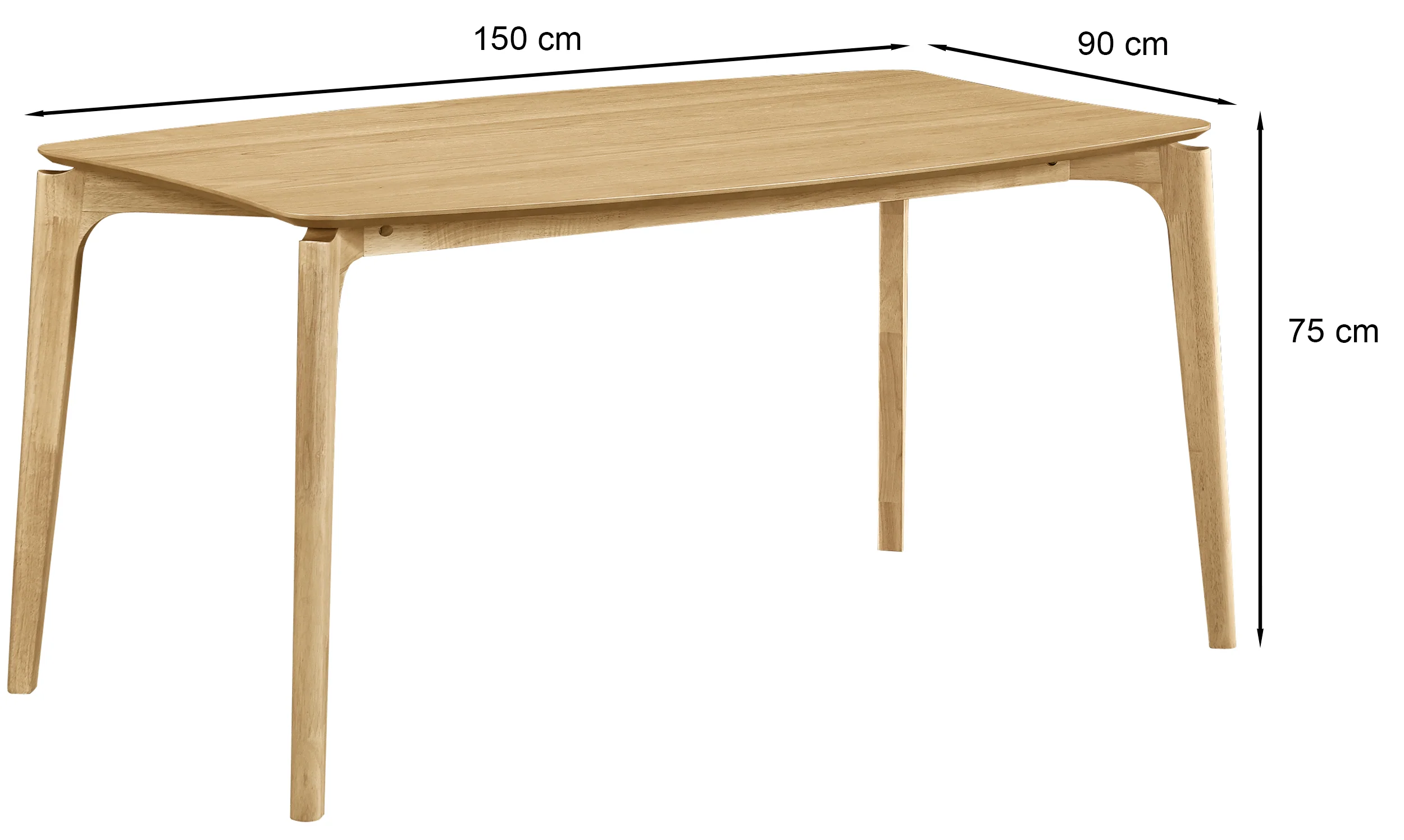 Stół do jadalni Speatic 150x90 cm dąb naturalny - Image 12