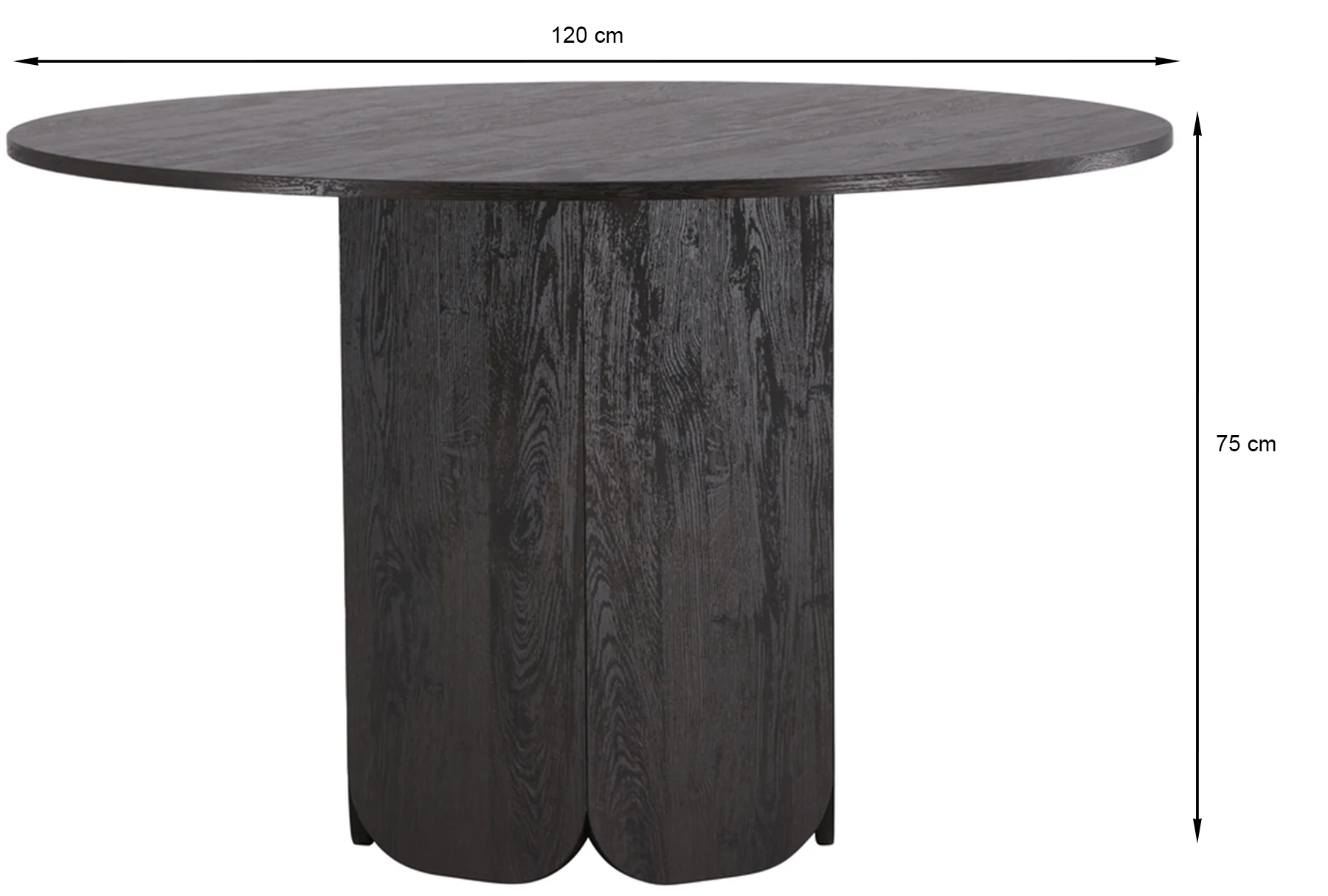 Stół do jadalni Veyla okrągły 120 cm mokka - Image 7