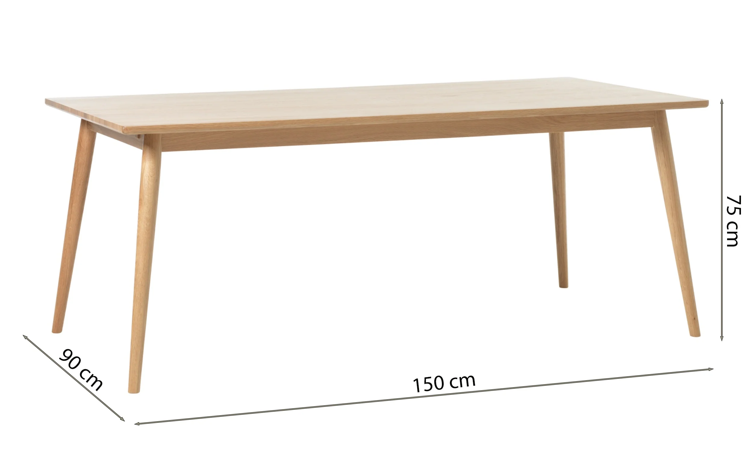 Stół do jadalni Visimmy 90x150 cm dąb - Image 7