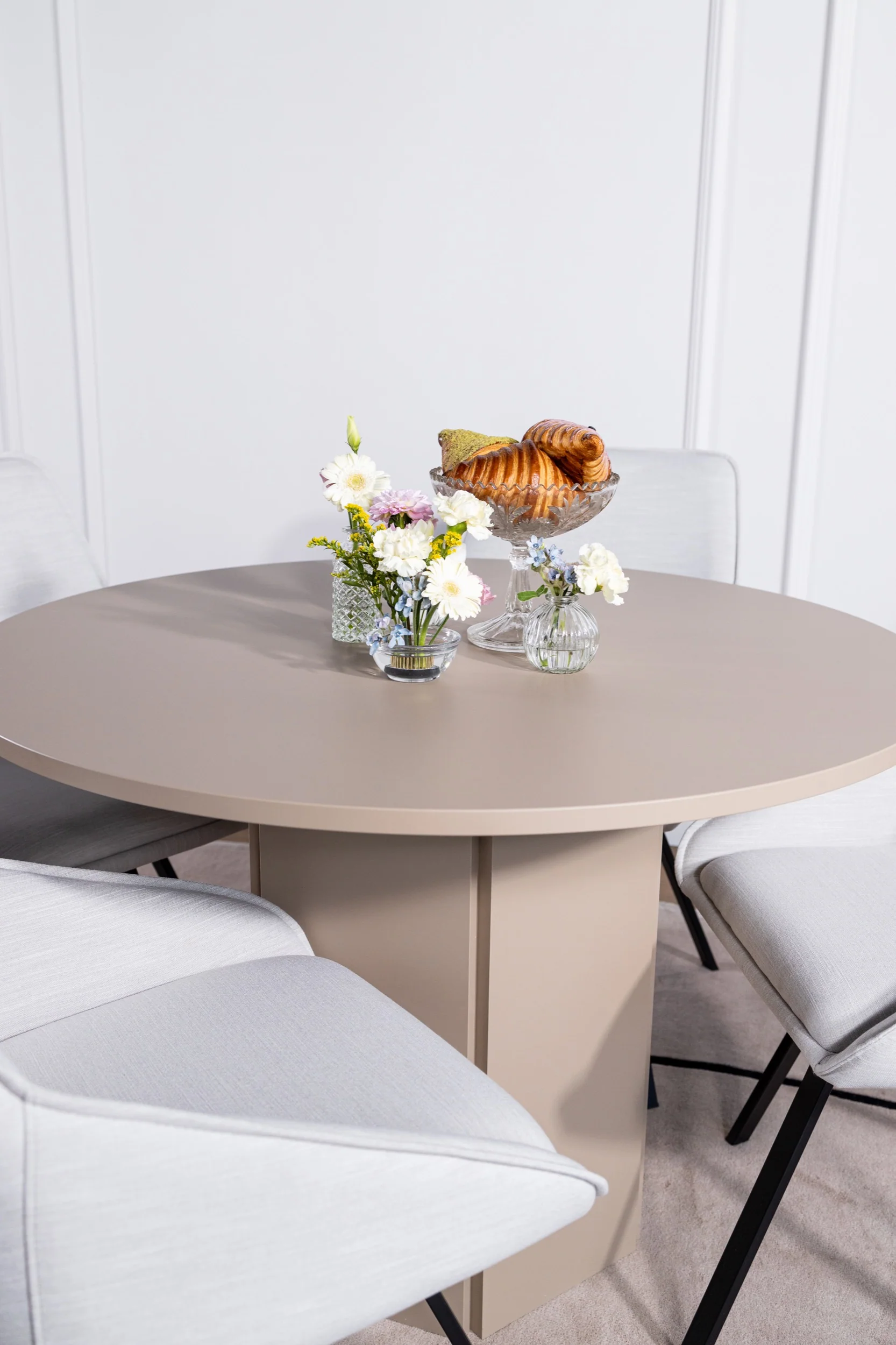 Stół do jadalni Hexa okrągły 110 cm Cappuccino - Image 3