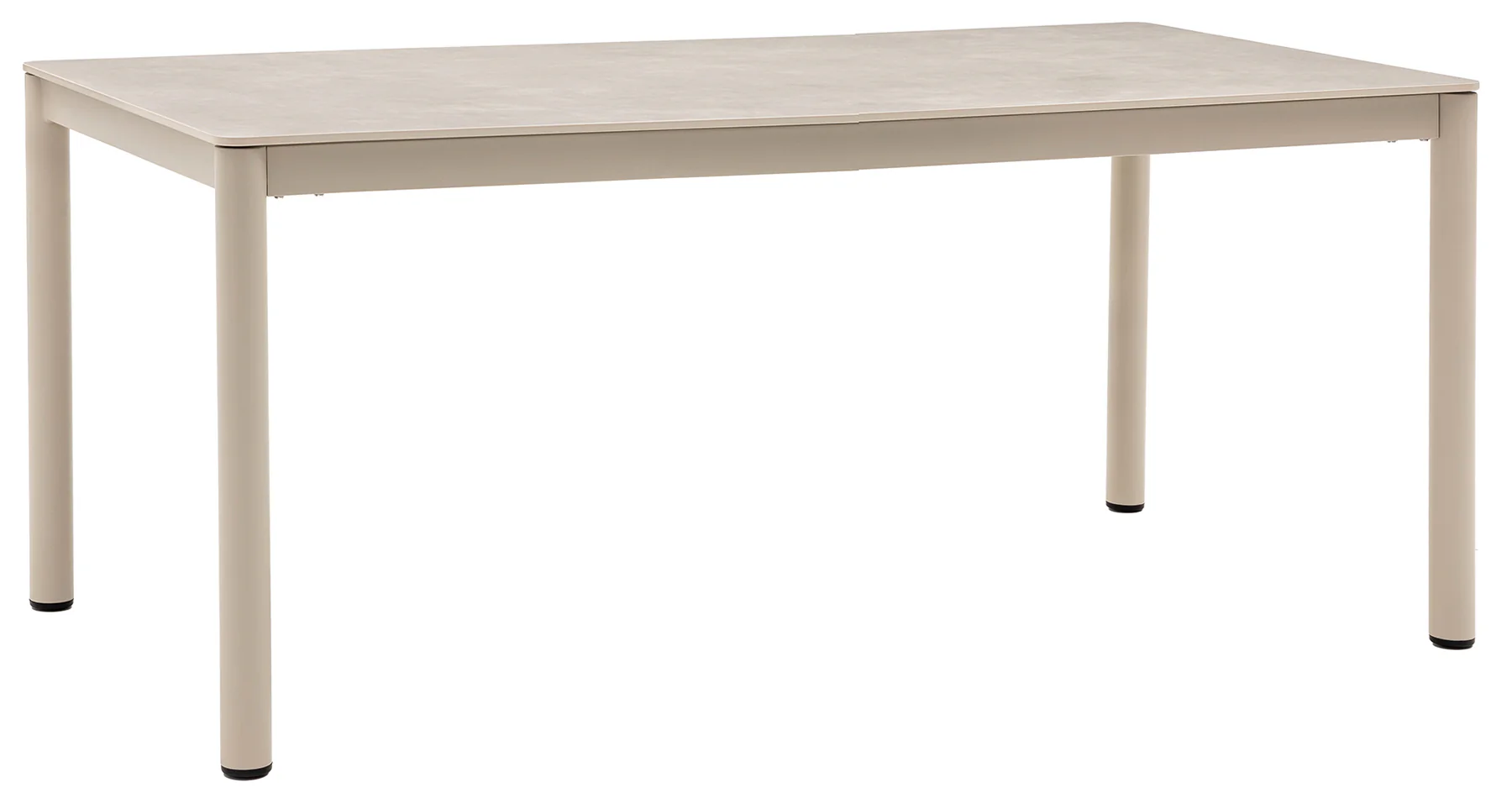 Stół ogrodowy Arennio 200x90 cm beżowy ceramiczny blat