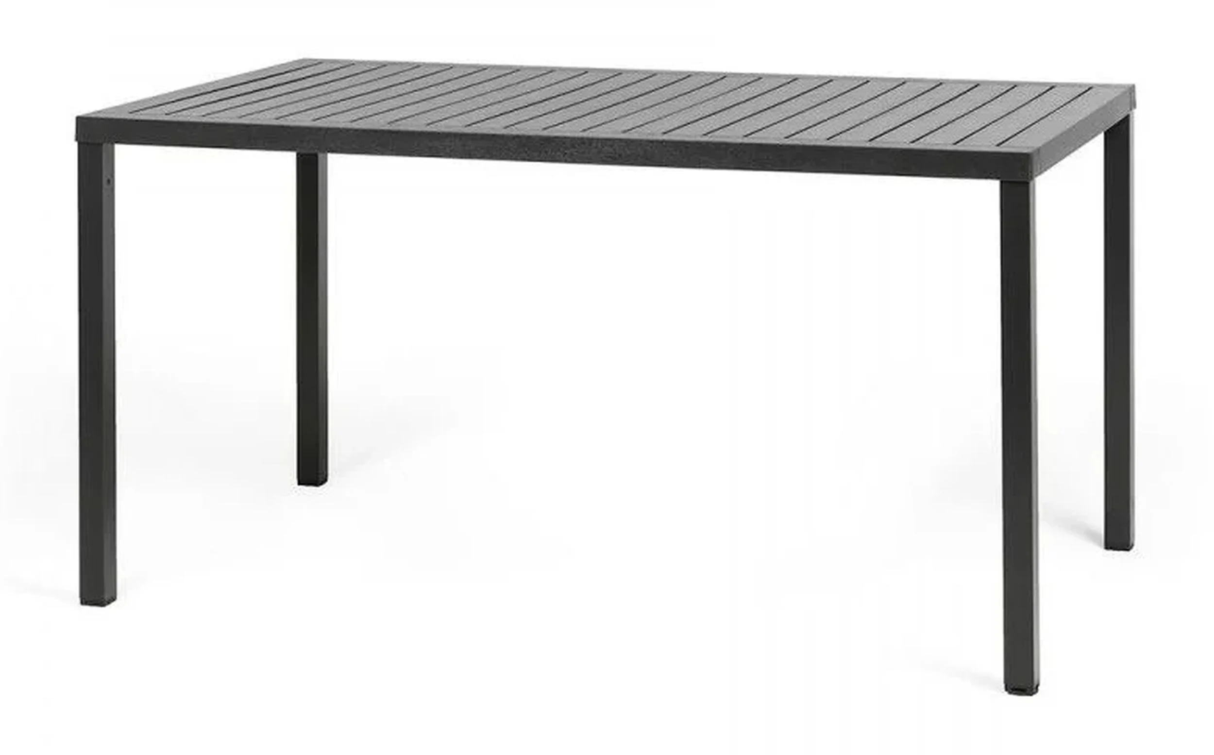 Stół ogrodowy Cube Nardi 140x80 cm z certyfikowanego tworzywa antracytowy