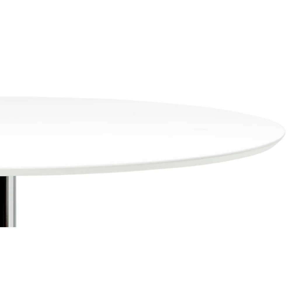 Stół okrągły Balsamita średnica 110 cm biały na chromowanej nodze - Image 6