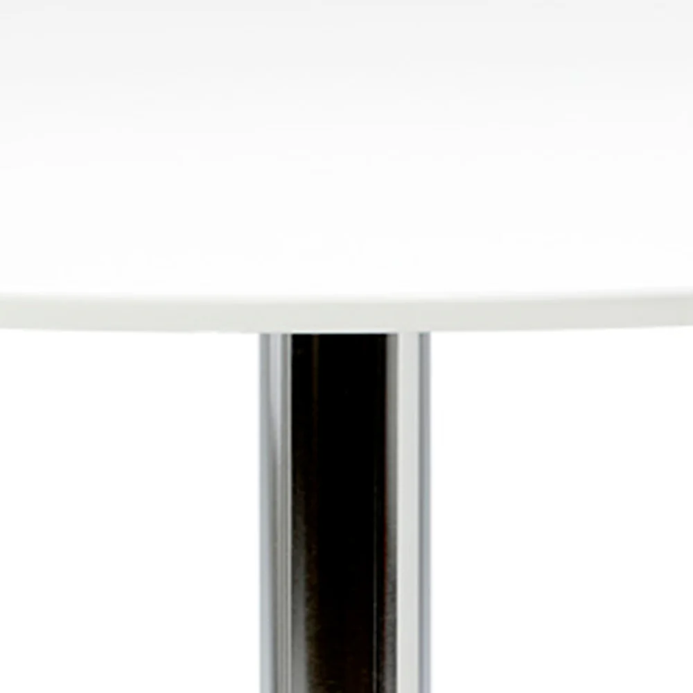 Stół okrągły Balsamita średnica 110 cm biały na chromowanej nodze - Image 7