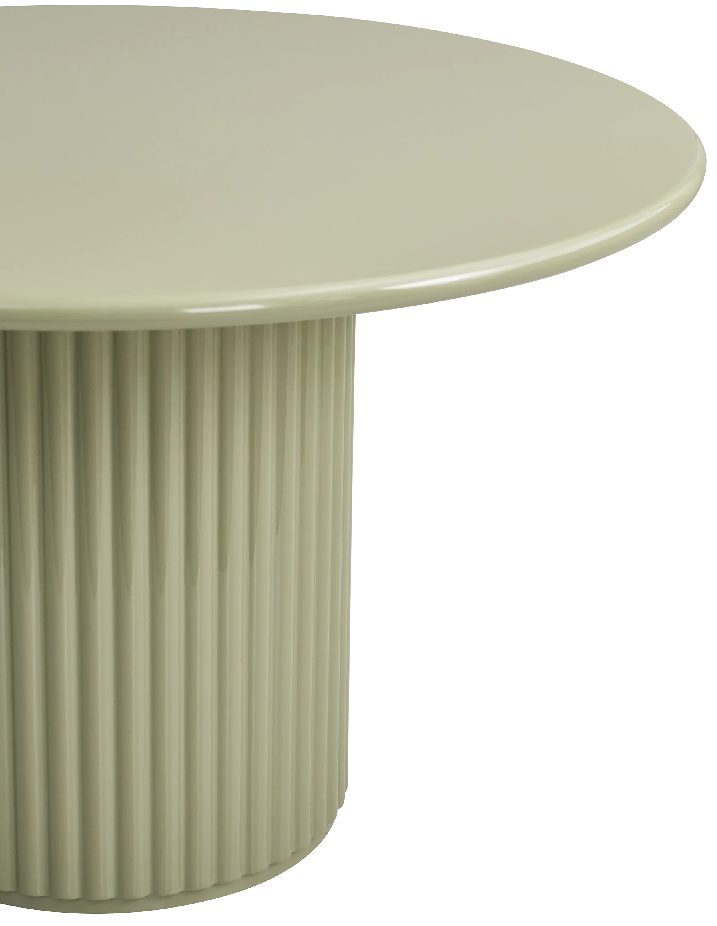 Stół okrągły do jadalni Prinise 120 cm zielony wysoki połysk - Image 9