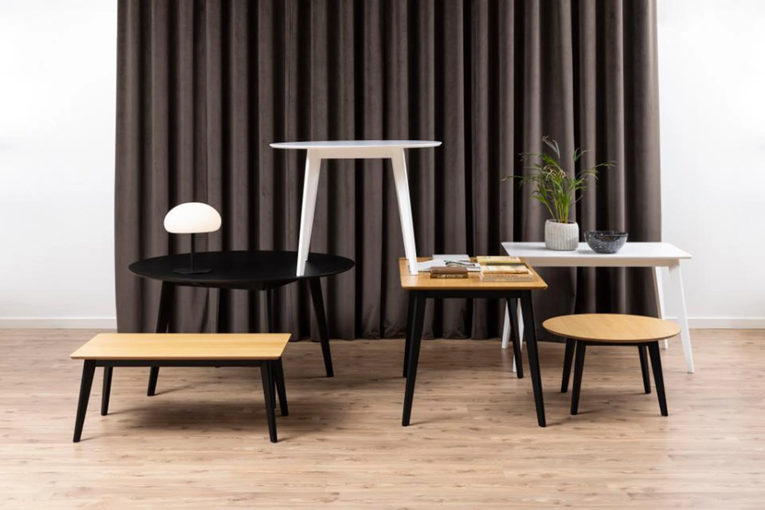 Stół okrągły Gemirro o średnicy 105 cm biały - Image 3