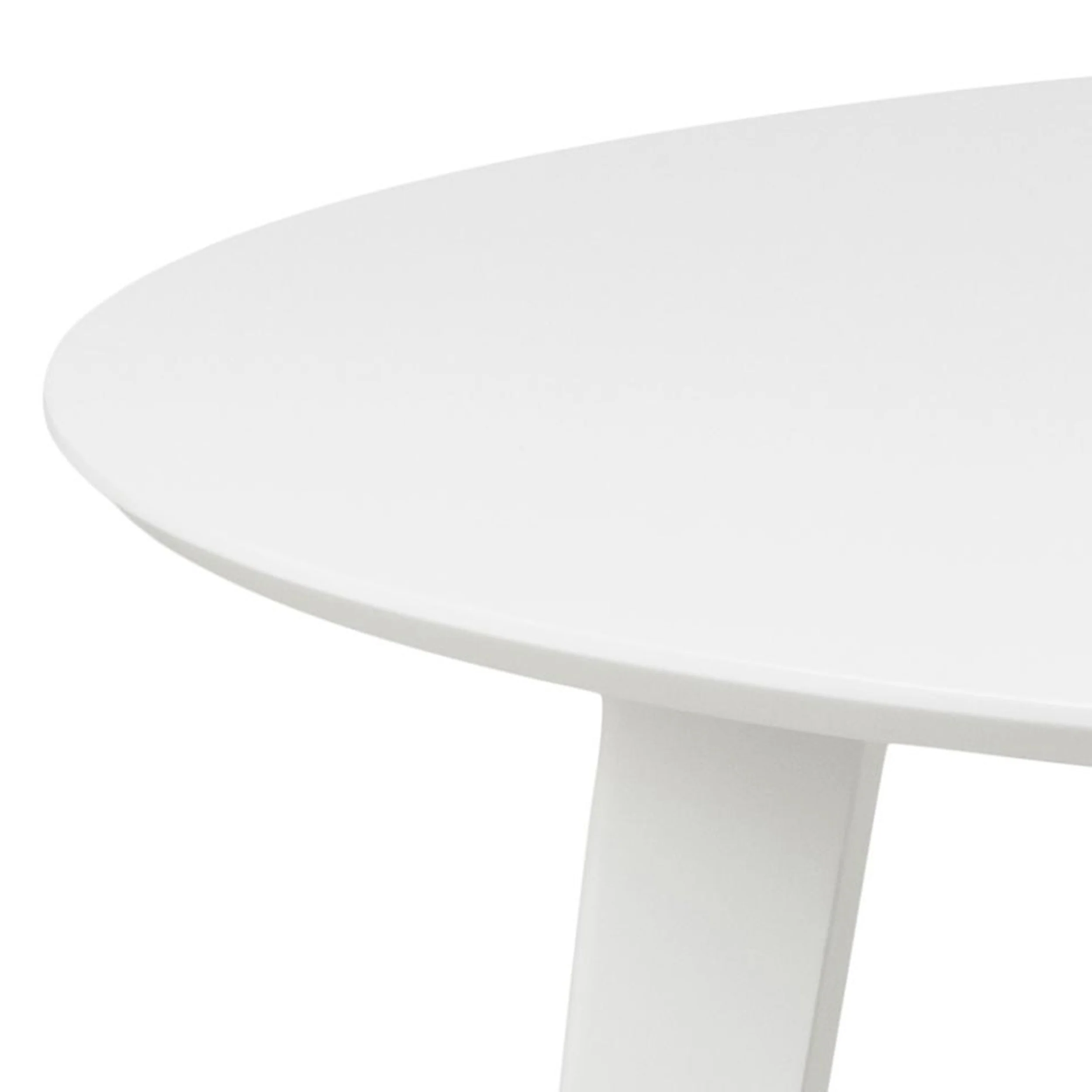 Stół okrągły Gemirro o średnicy 105 cm biały - Image 4