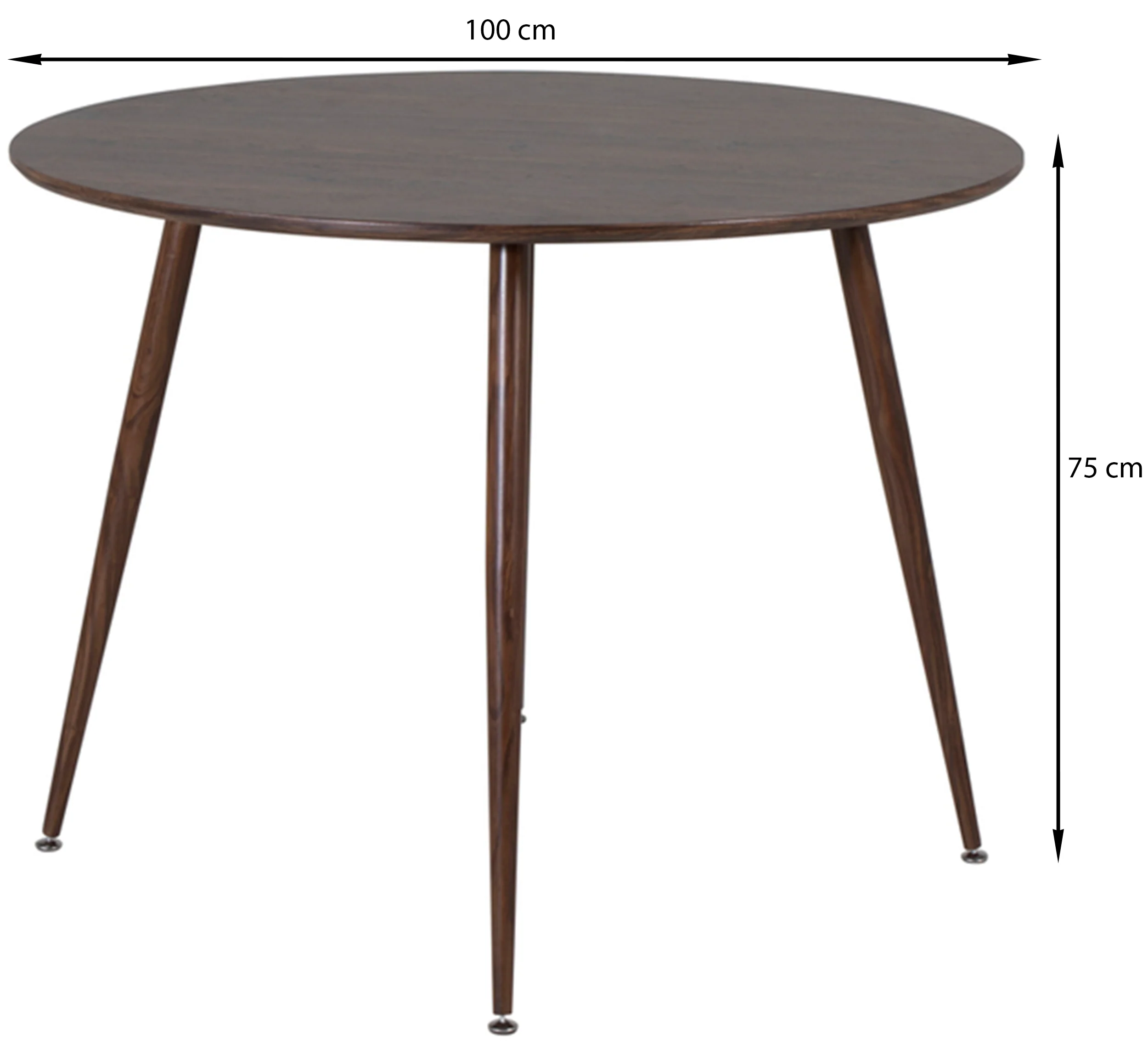 Stół Plaza okrągły blat średnica 100 cm orzech - Image 6