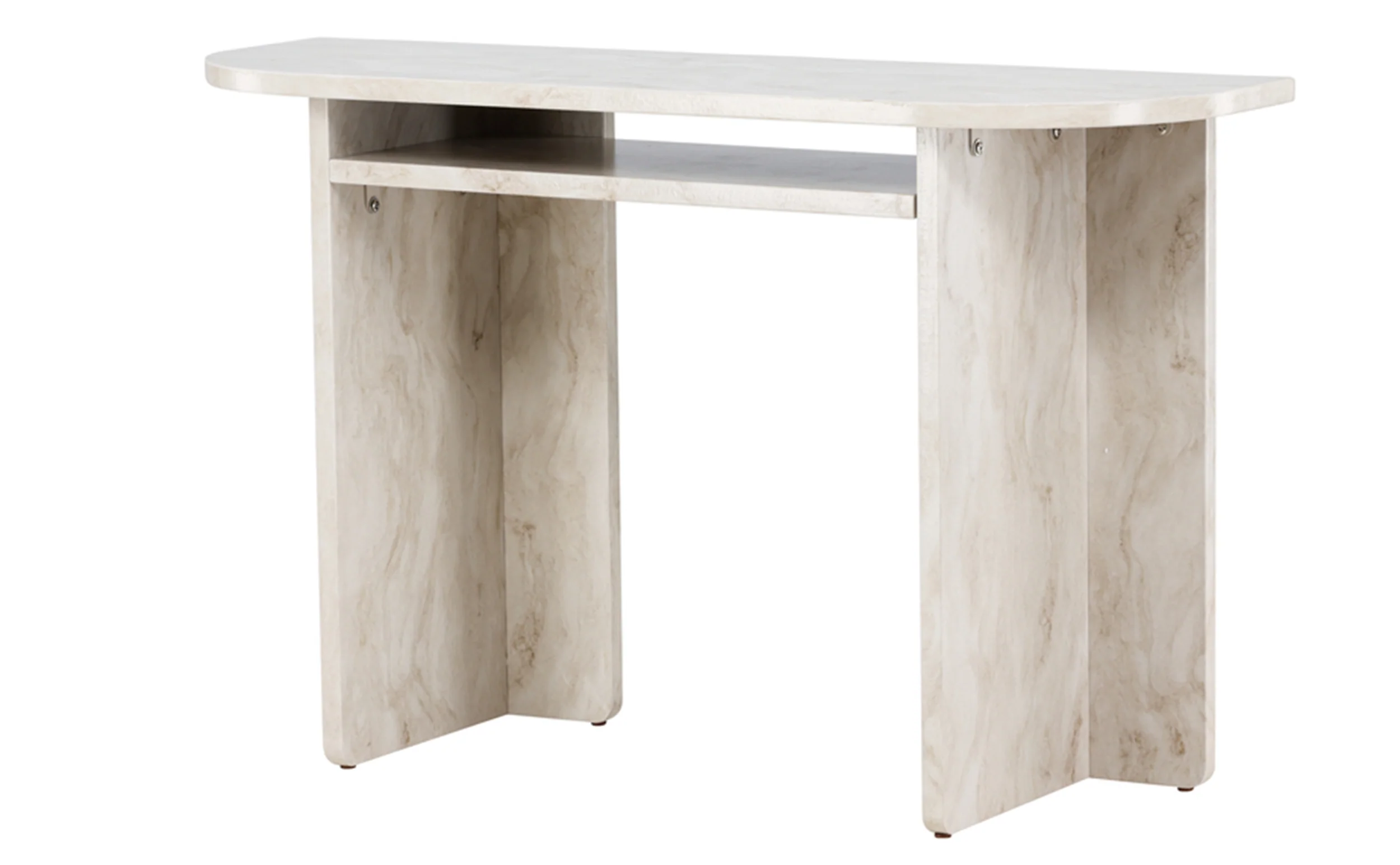 Stolik Bathally 120x40x75cm jasny marmur - Image 4