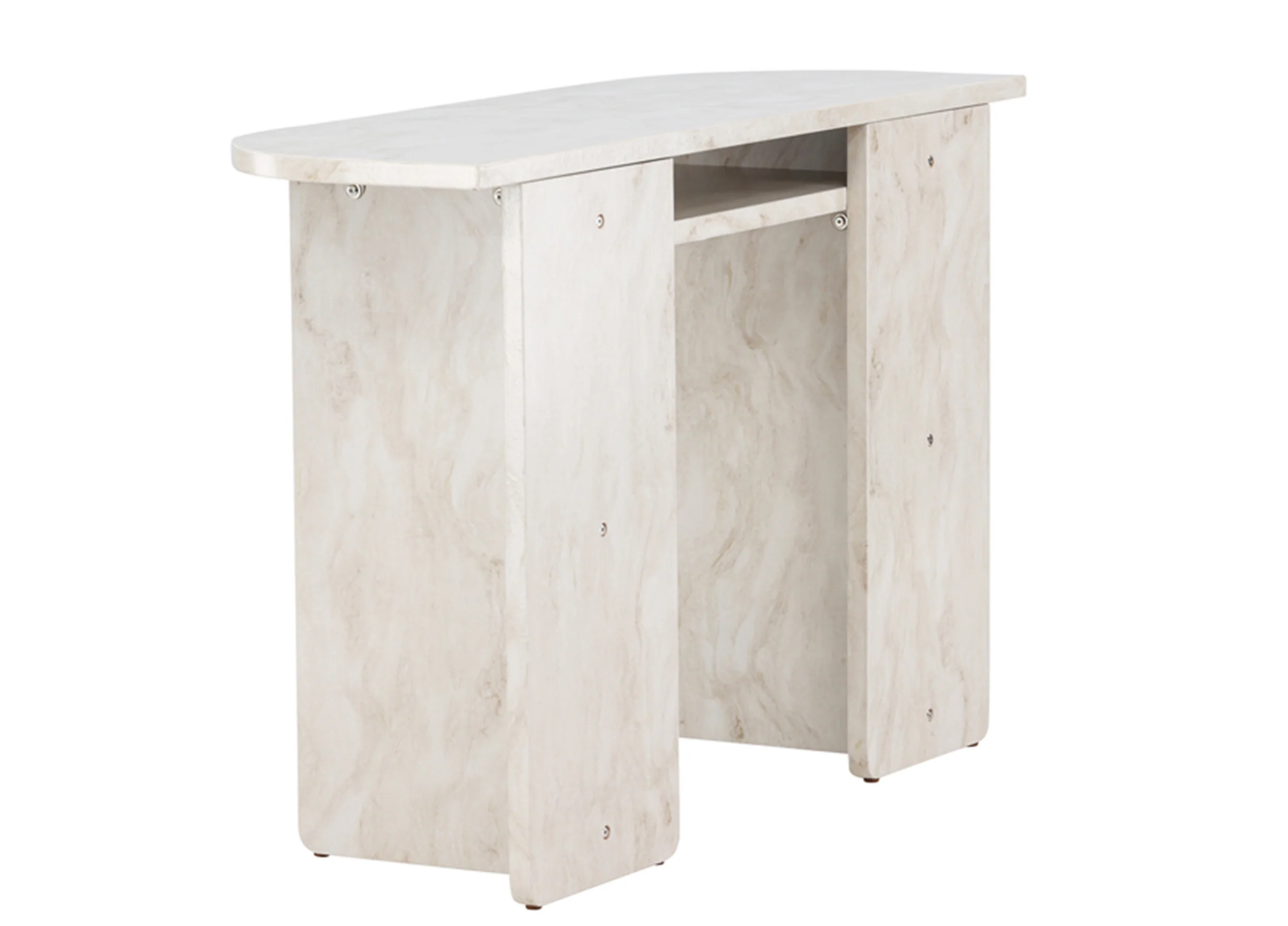 Stolik Bathally 120x40x75cm jasny marmur - Image 5