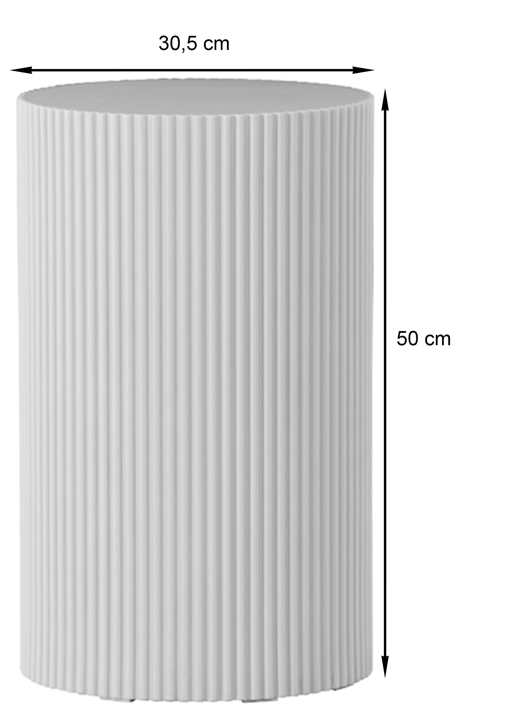 Stolik boczny Lenox okrągły 31 cm żółty - Image 6
