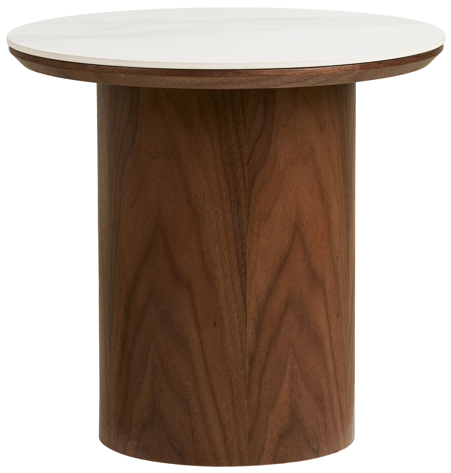 Stolik boczny Noli okrągły 40 cm orzech ceramiczny blat - Image 5
