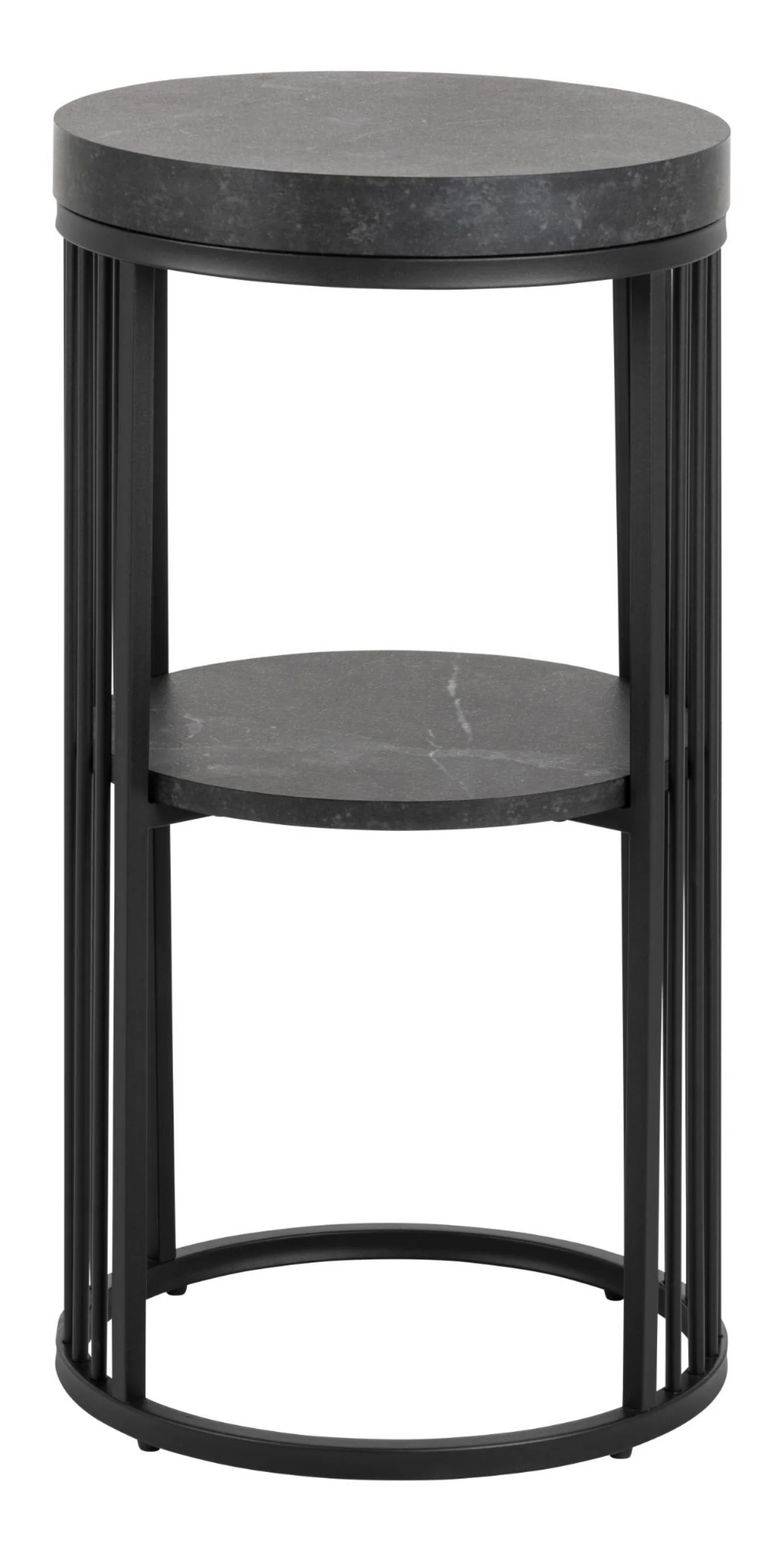 Stolik boczny Velook okrągły 35x35 cm czarny marmur - Image 3