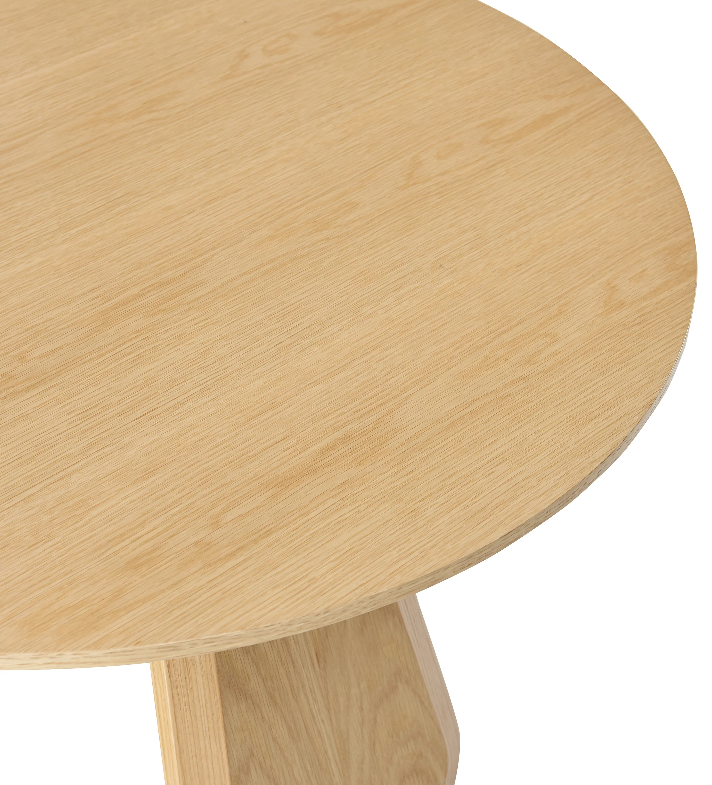 Stolik kawowy Affitly okrągły 80 cm dąb naturalny fornir - Image 6