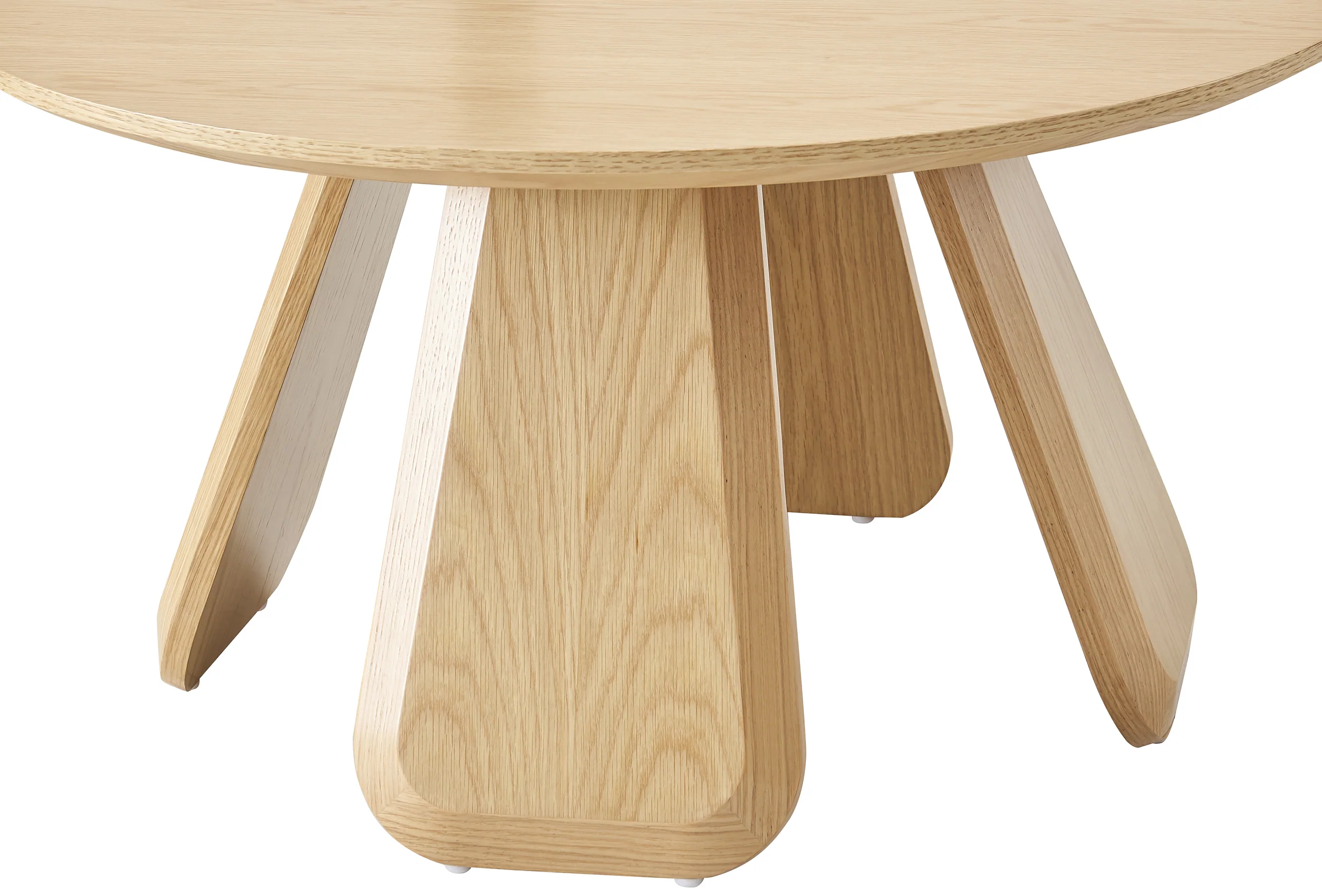 Stolik kawowy Affitly okrągły 80 cm dąb naturalny fornir - Image 7