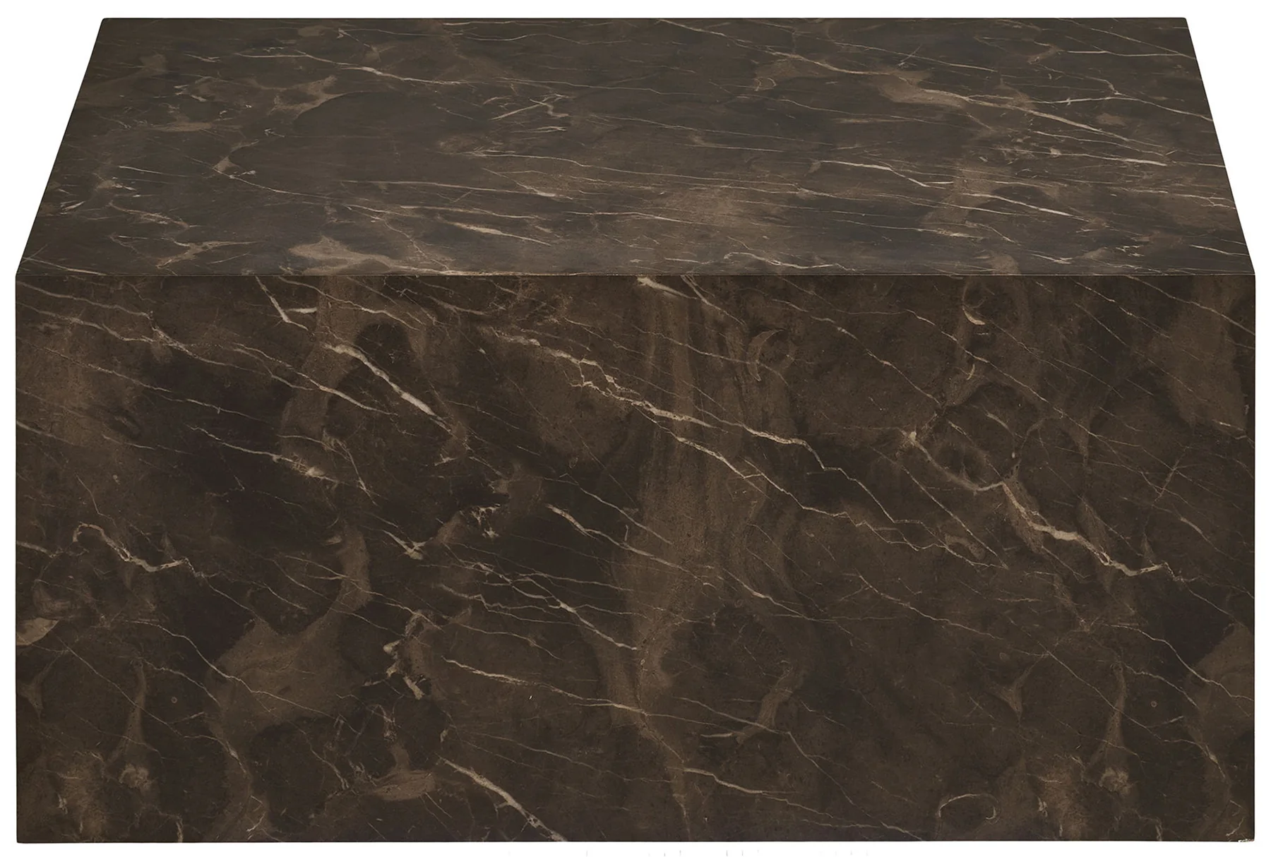Stolik kawowy Asserves 60x80 cm brązowy marmur - Image 4