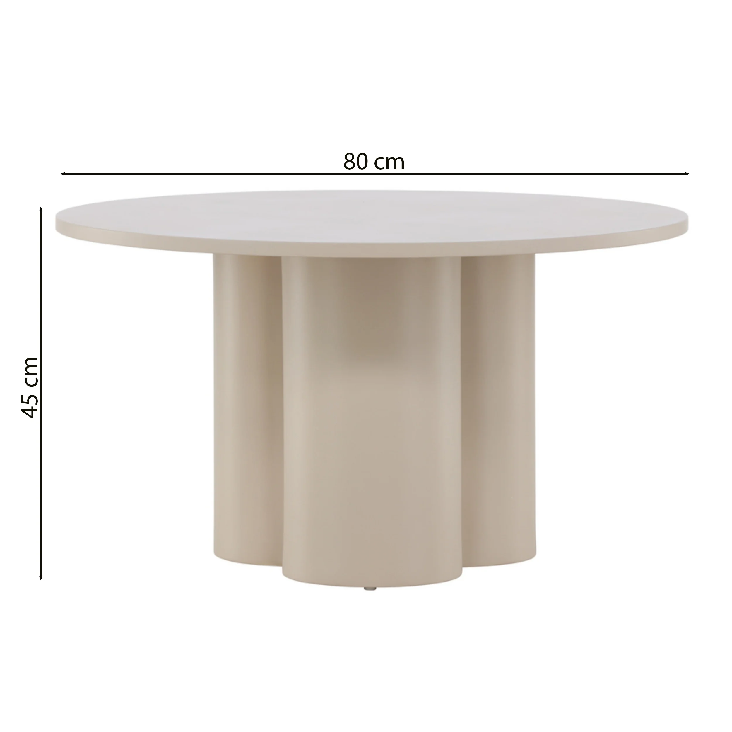 Stolik kawowy Convalder 80x80 cm beżowy - Image 8