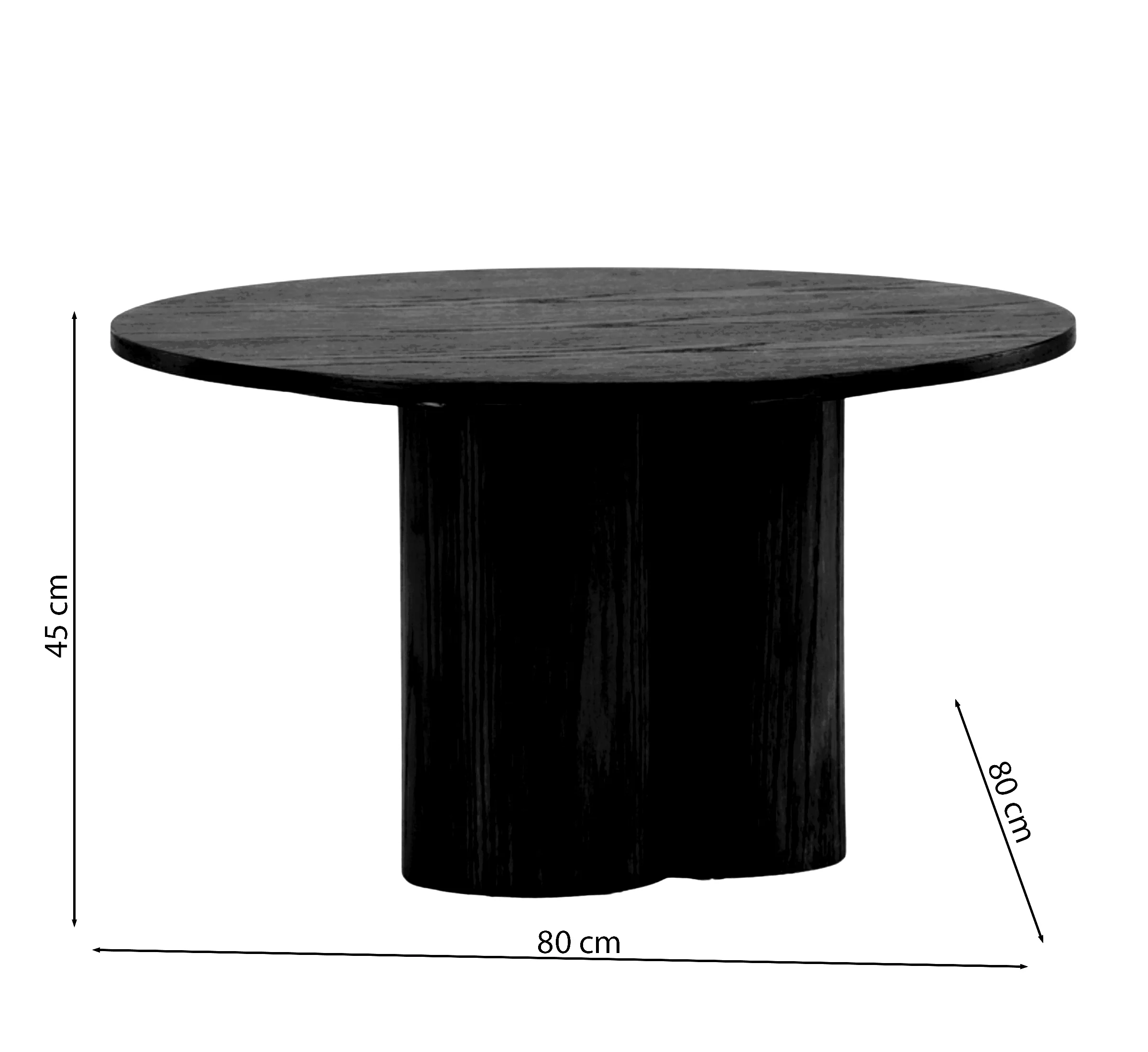 Stolik kawowy Convalder 80x80 cm czarny - Image 9