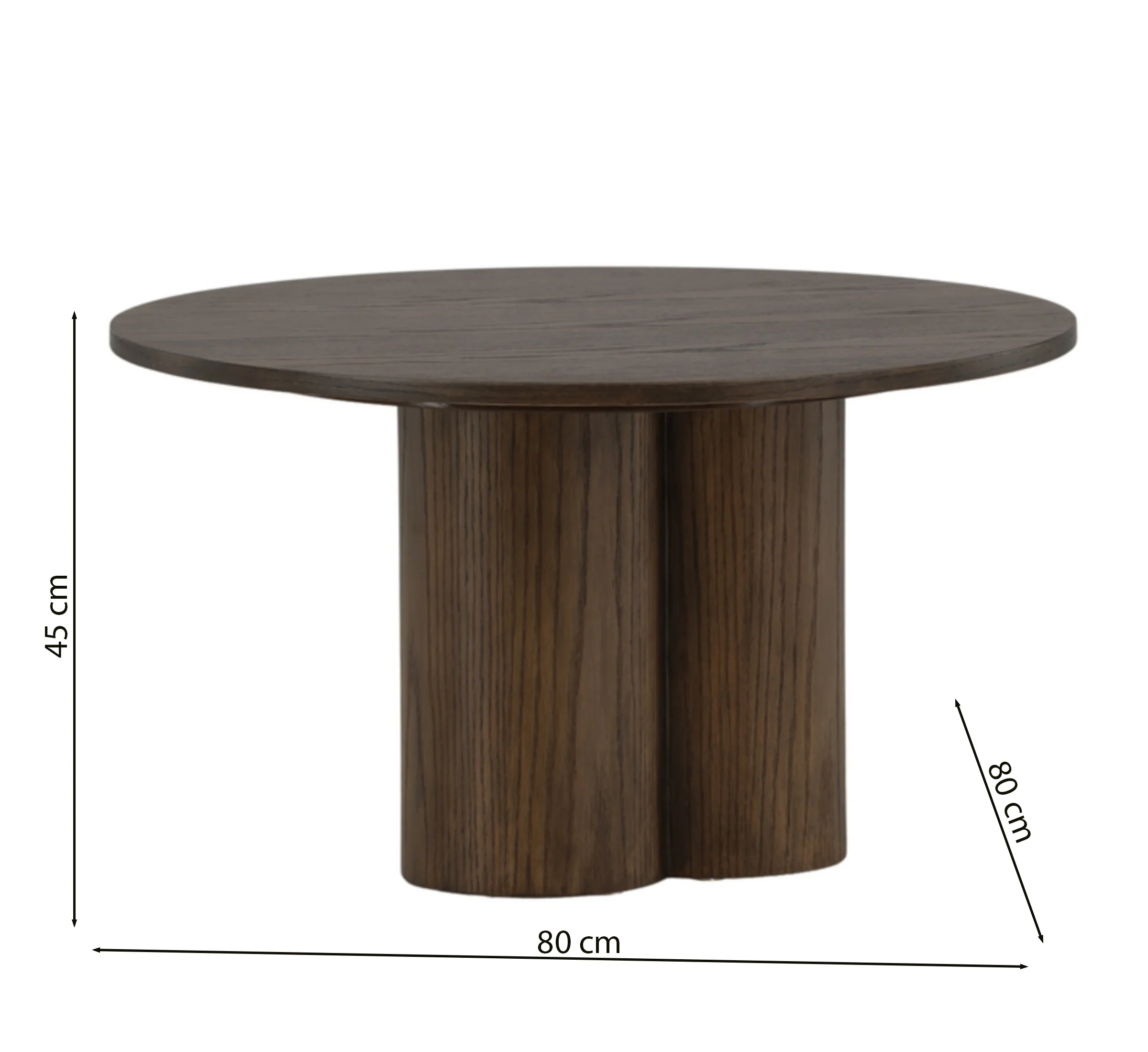 Stolik kawowy Convalder 80x80 cm mokka - Image 6