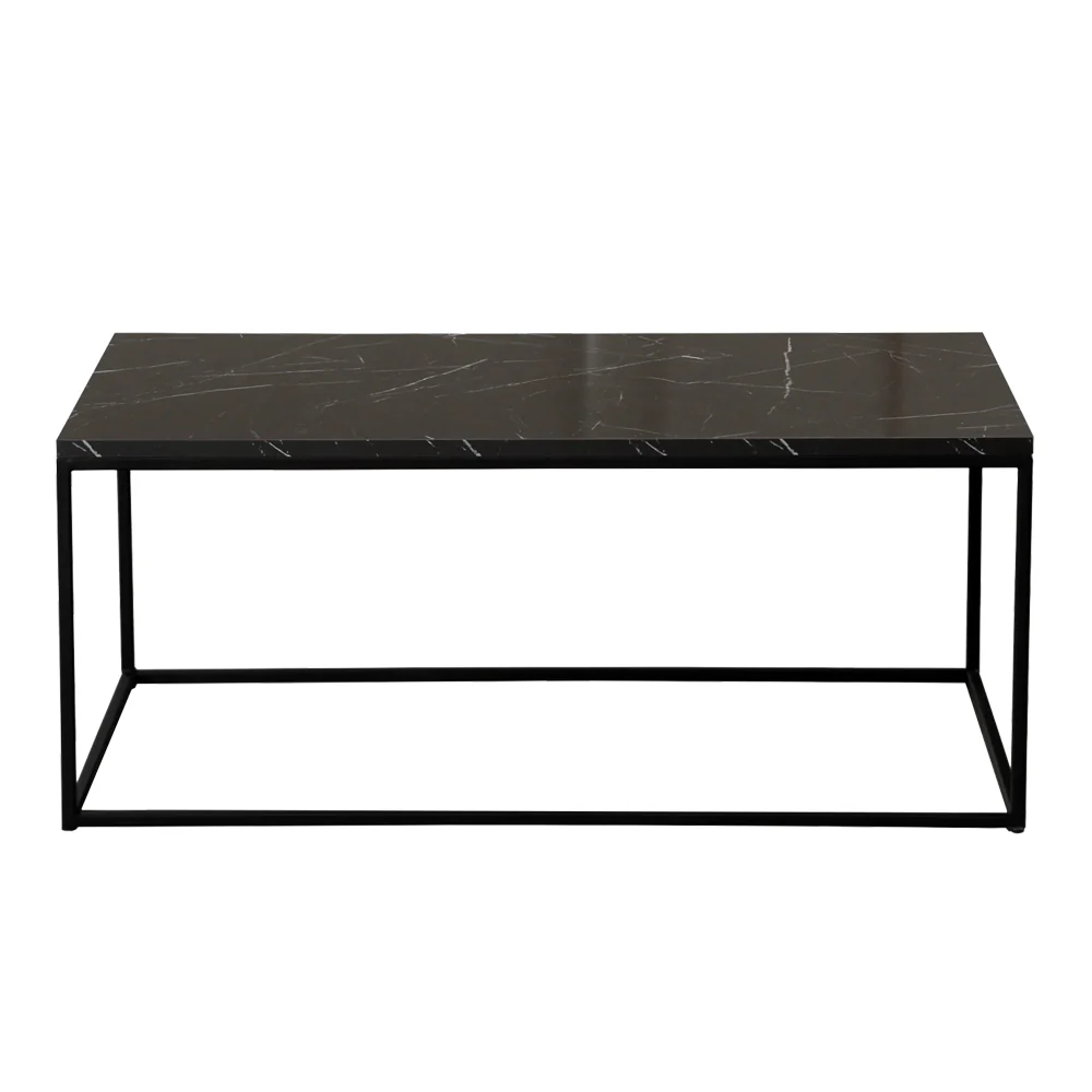 Stolik kawowy Cosstec czarny marmur 55x95 cm