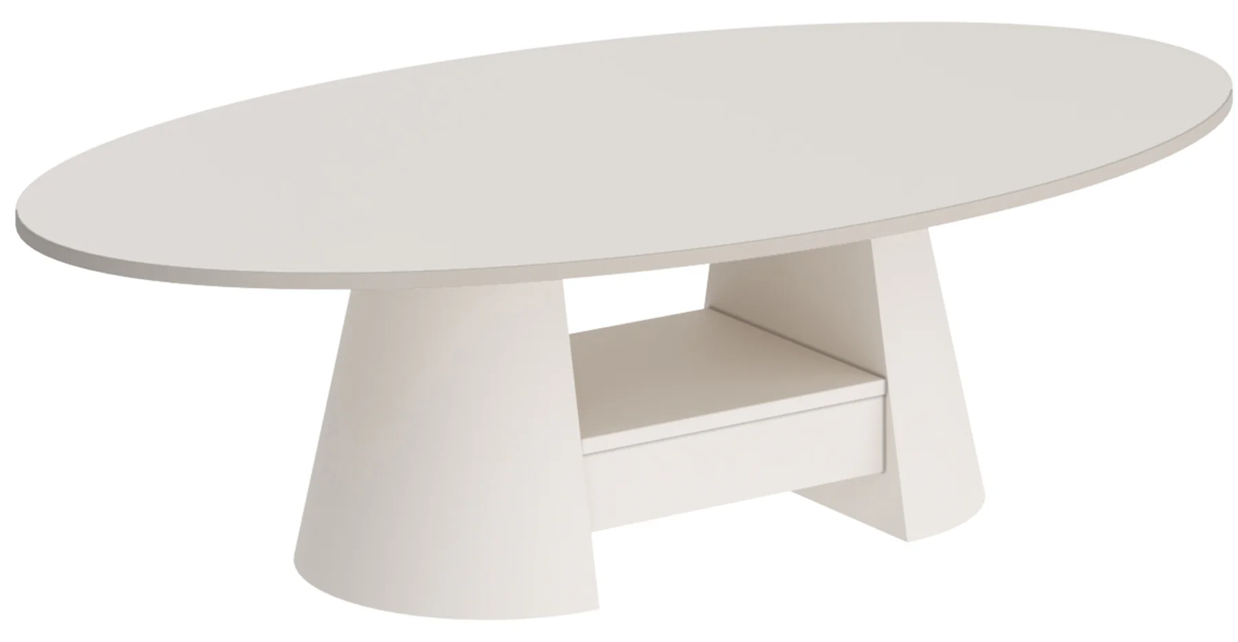 Stolik kawowy Flawelly 160x90 cm kaszmir mat