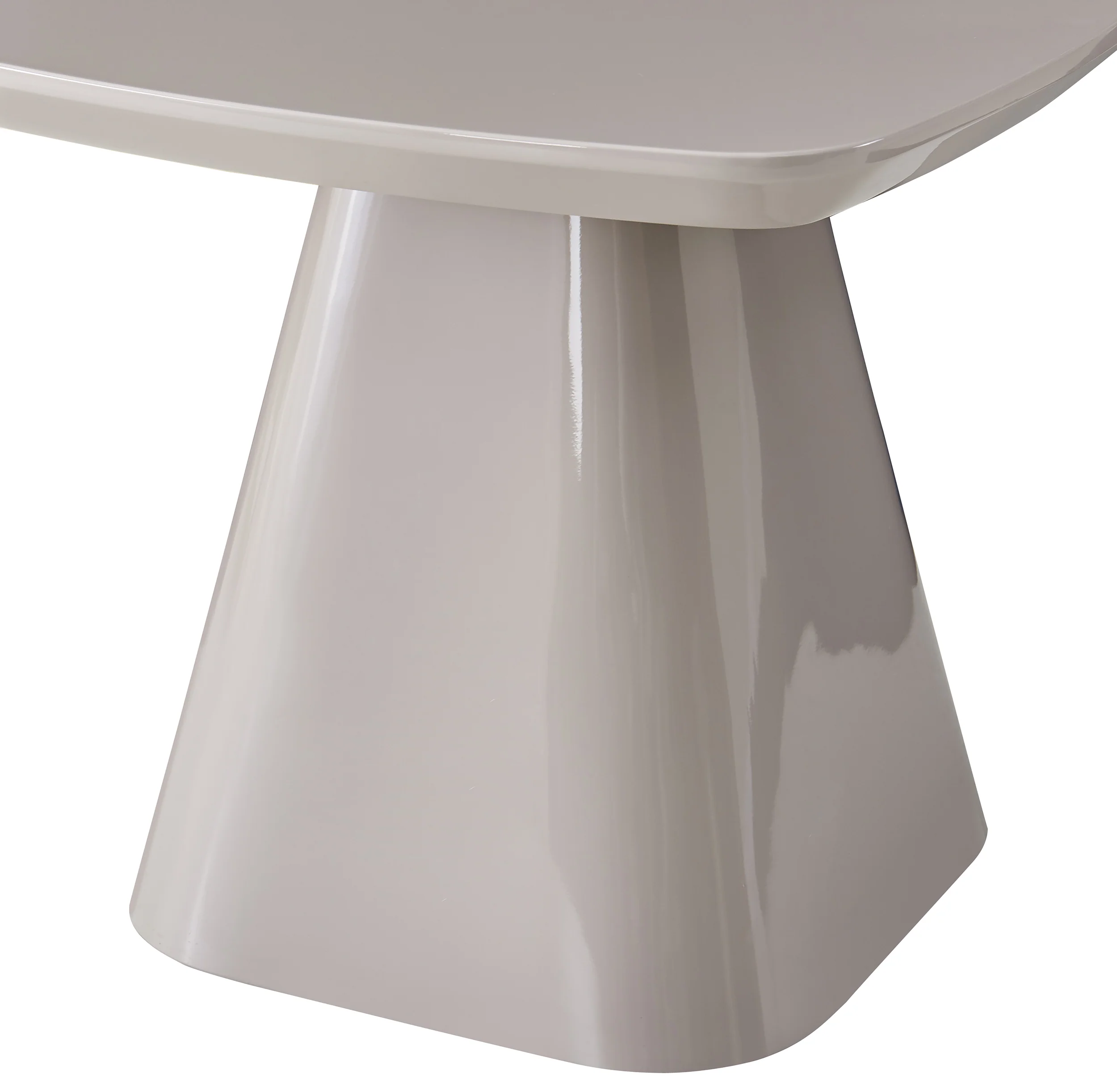 Stolik kawowy Floone 60x60 cm jasnoszary wysoki połysk - Image 6