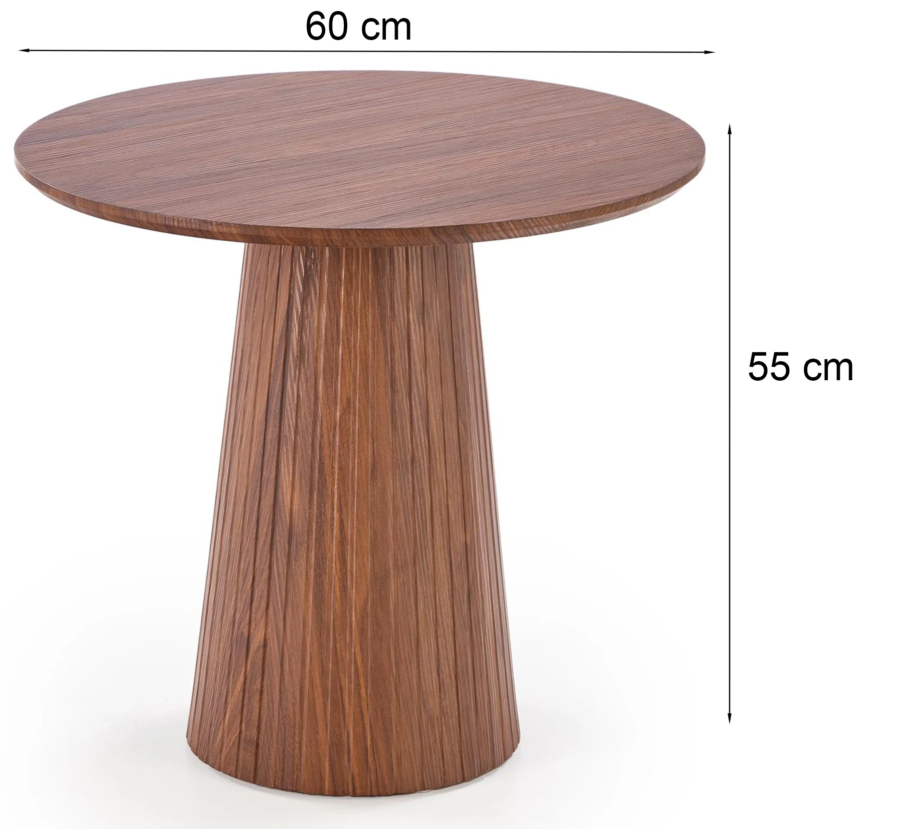 Stolik kawowy Gisela okrągły 60 cm orzech - Image 6