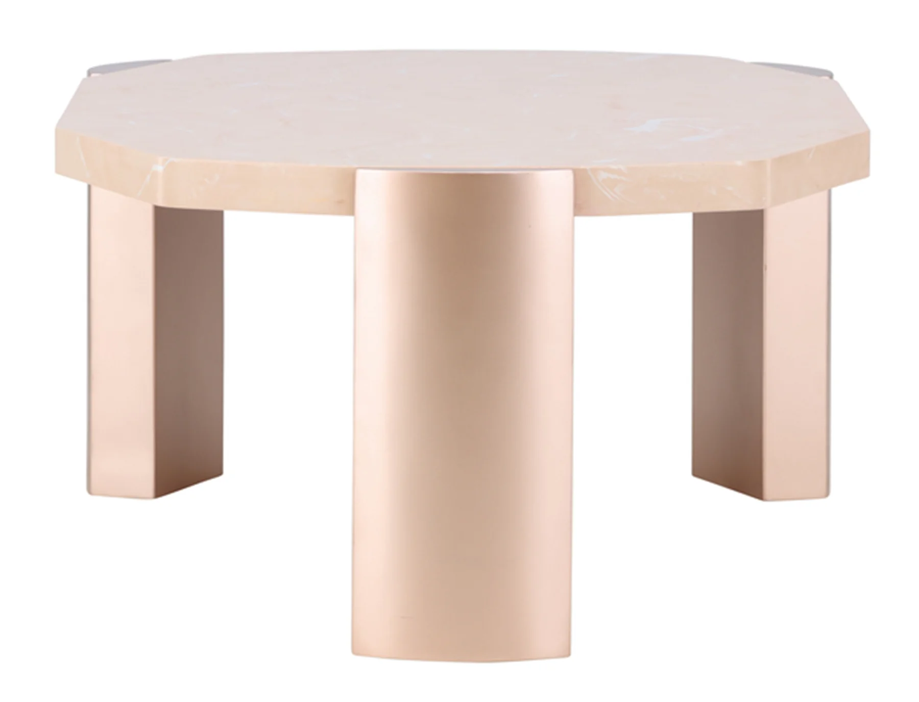 Stolik kawowy Kres 125x71 cm różowy - Image 5
