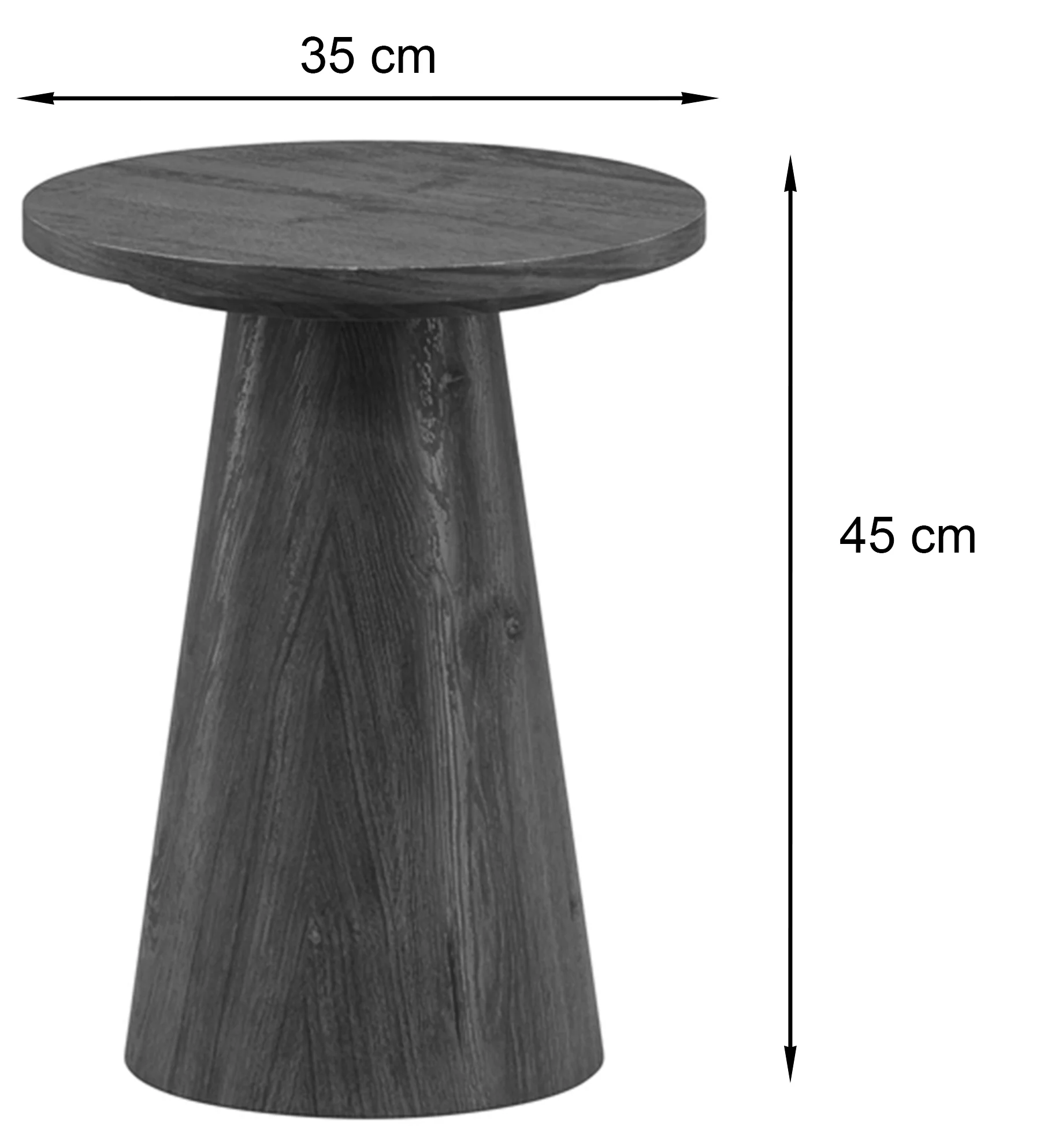 Stolik kawowy Lanzo okrągły 35 cm kremowy - Image 4