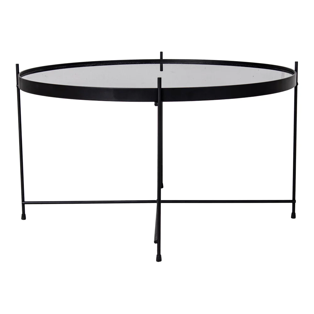 Stolik kawowy Marcolino średnica 70 cm czarny - Image 4