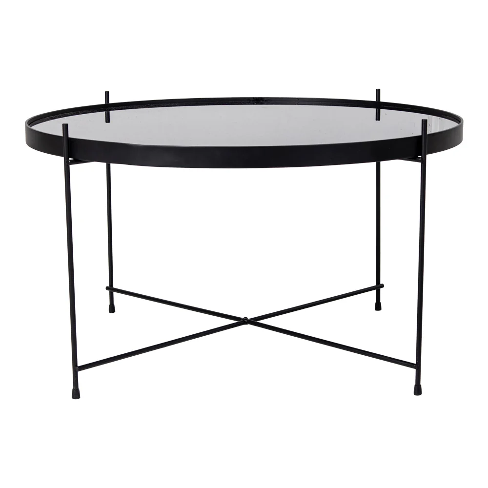 Stolik kawowy Marcolino średnica 70 cm czarny - Image 5