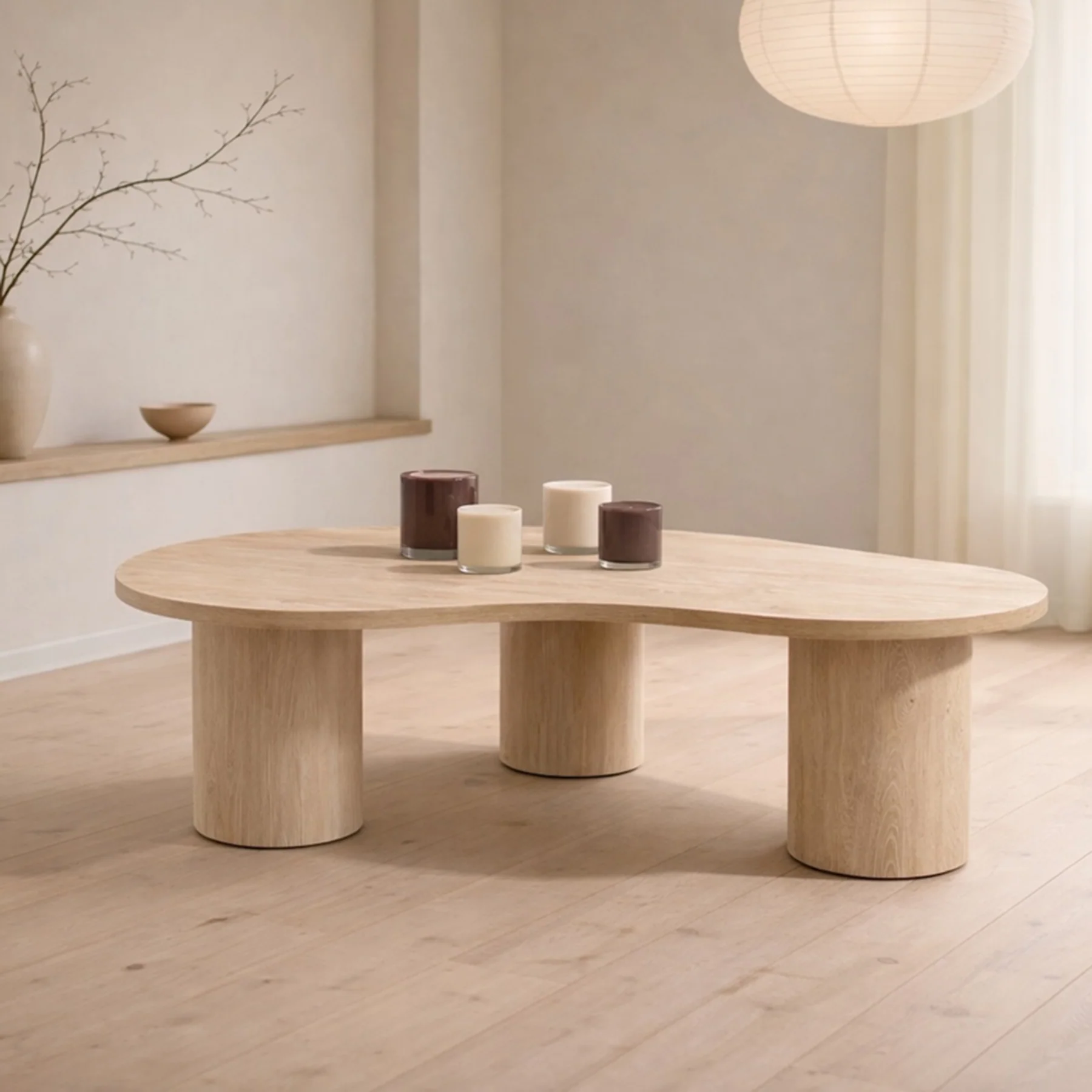 Stolik kawowy Megg 130x78 cm dąb naturalny - Image 2