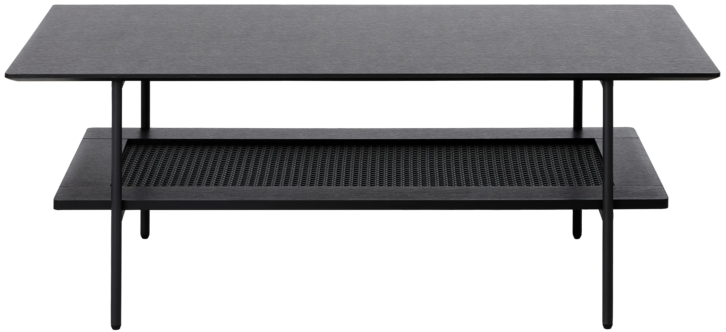 Stolik kawowy Mogest 110x55 cm dąb czarny z półką - Image 2