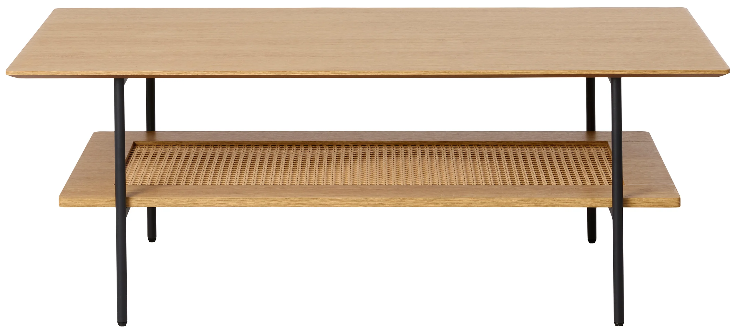 Stolik kawowy Mogest 110x55 cm dąb naturalny z półką - Image 2
