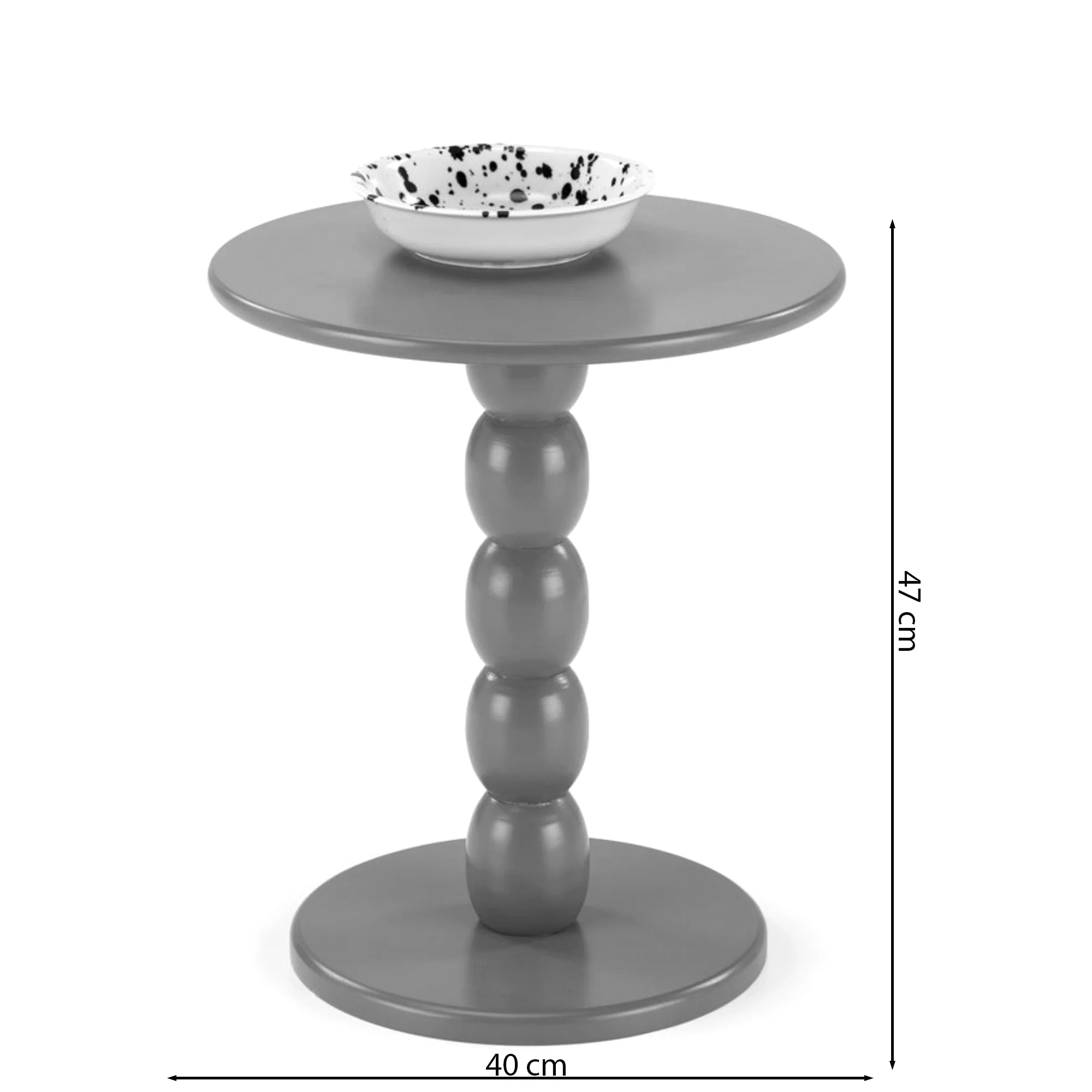 Stolik kawowy Ovidal okrągły blat 40 cm oliwkowy - Image 2