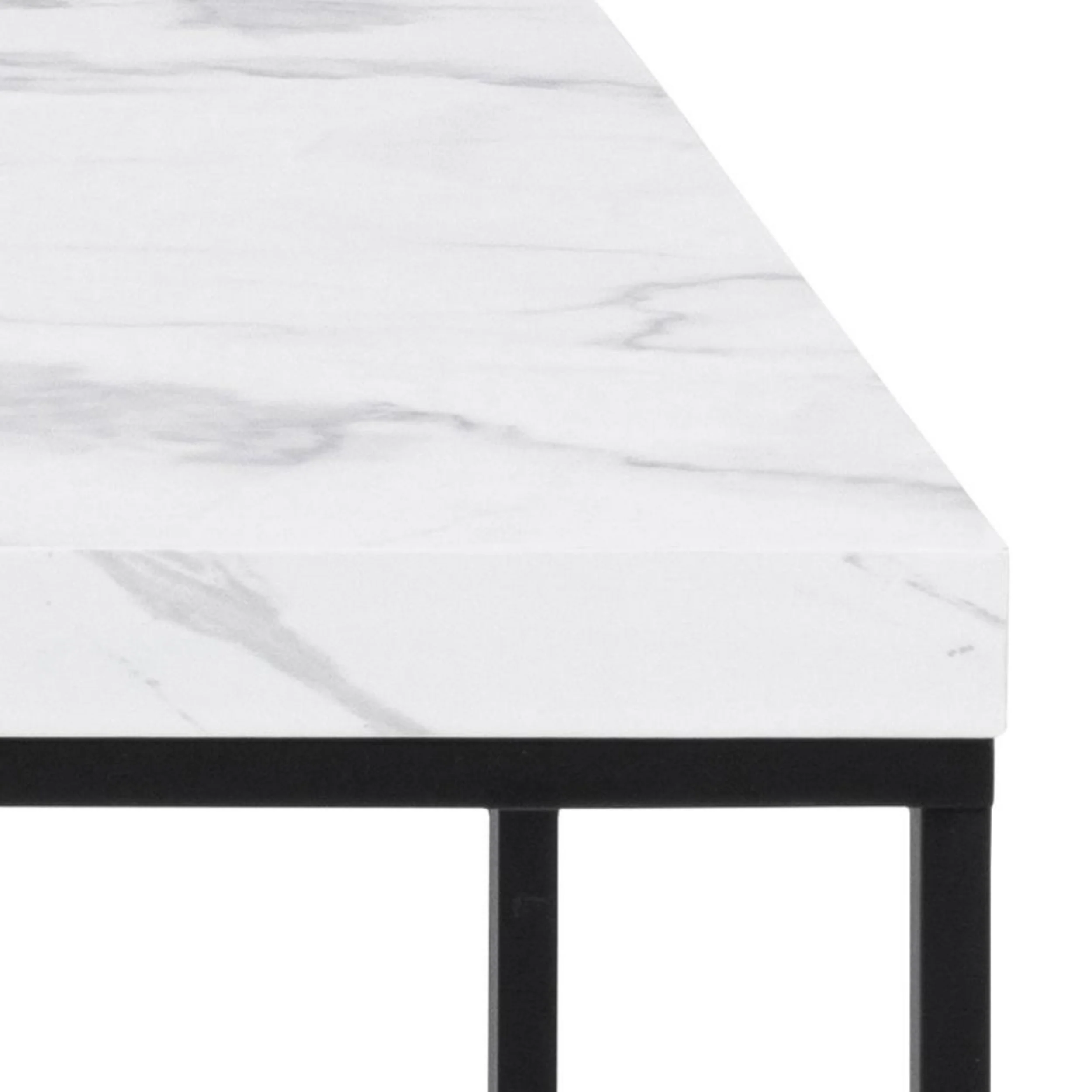 Stolik kawowy Pillys 110x55 cm biały marmur - Image 3