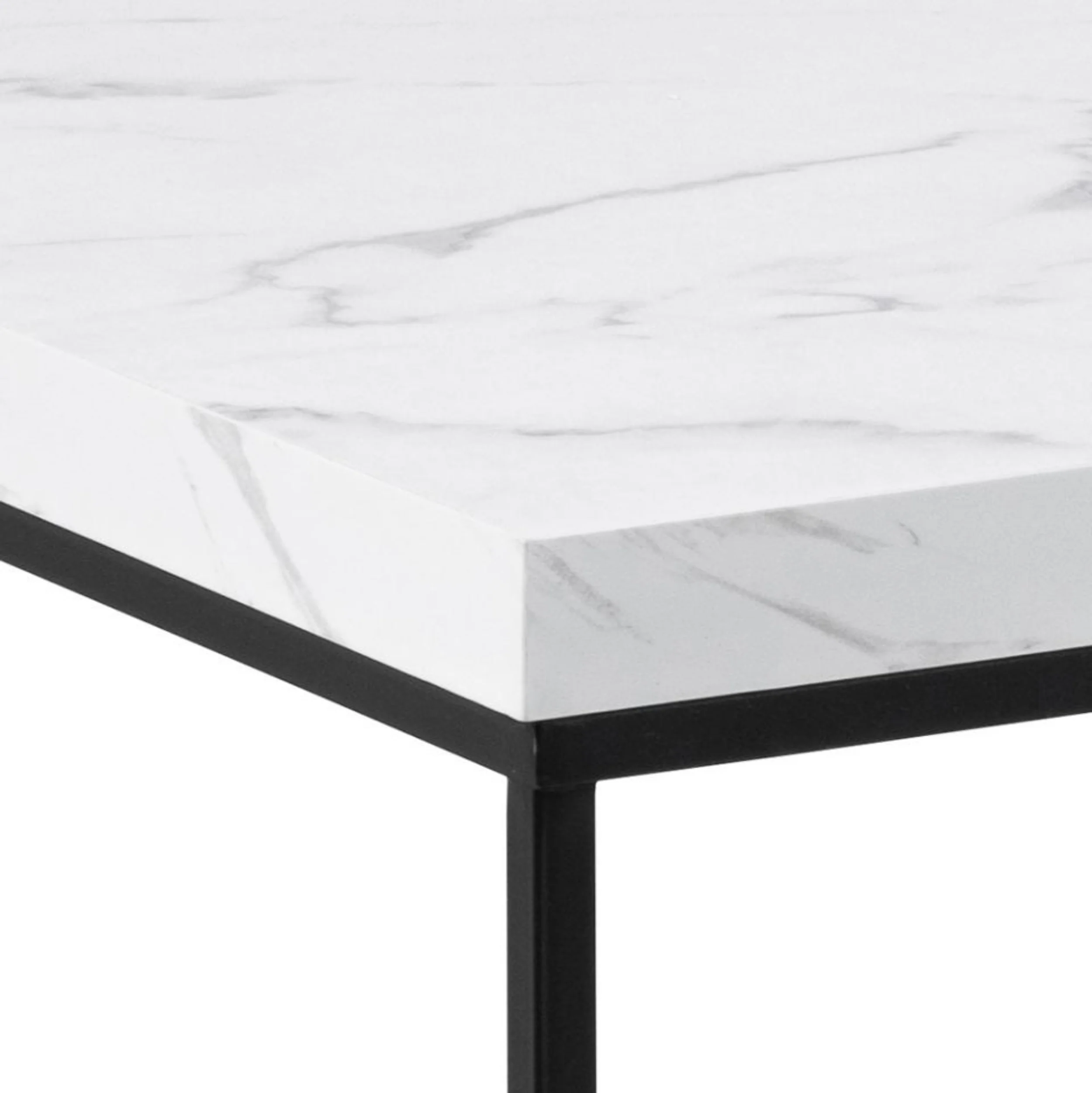 Stolik kawowy Pillys 110x55 cm biały marmur - Image 5
