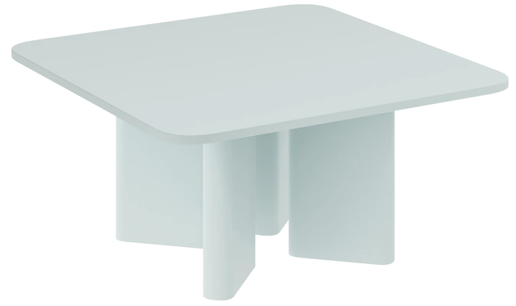 Stolik kawowy Rallity 80x80 cm miętowy mat