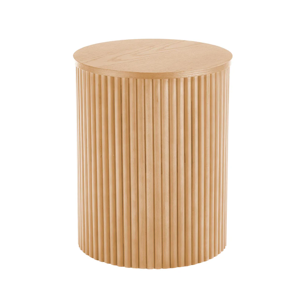Stolik kawowy Rastinver średnica 40 cm naturalny