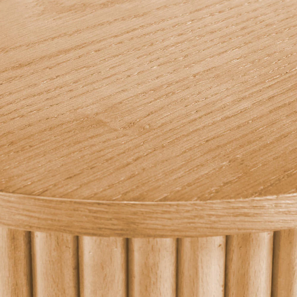Stolik kawowy Rastinver średnica 40 cm naturalny - Image 7