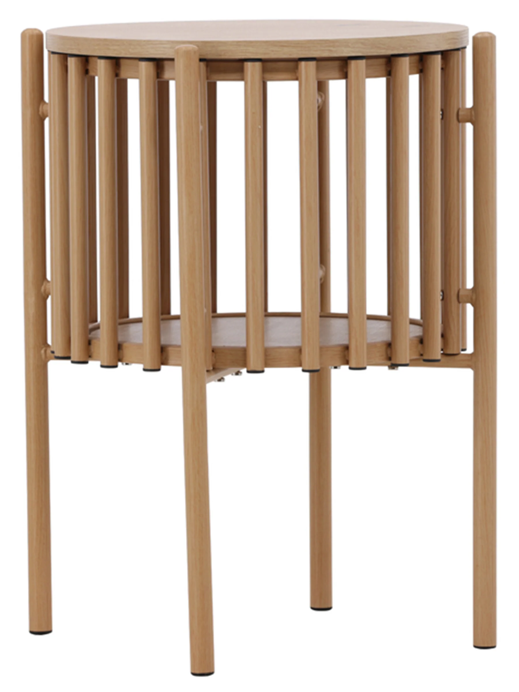 Stolik kawowy Rubbo okrągły 45 cm jasne drewno