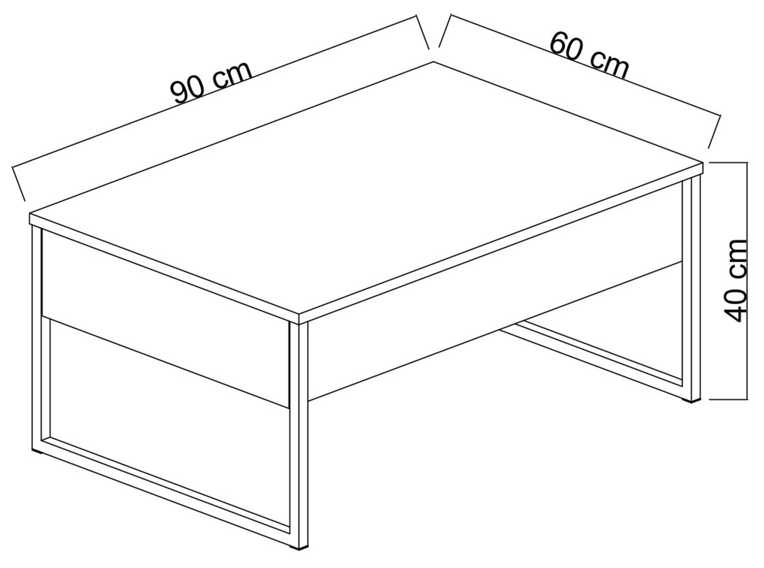 Stolik kawowy Steelaris na złotych metalowych nogach biały - Image 4