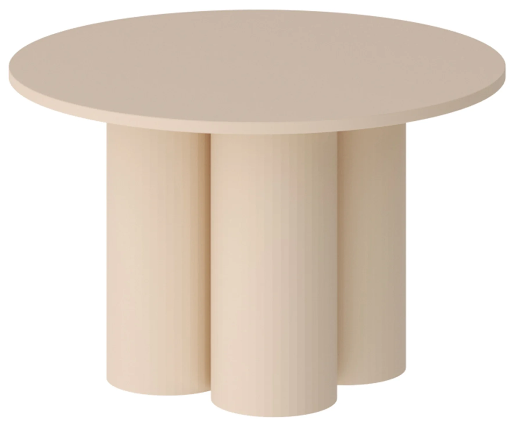 Stolik kawowy Stessle okrągły 80 cm cappuccino mat