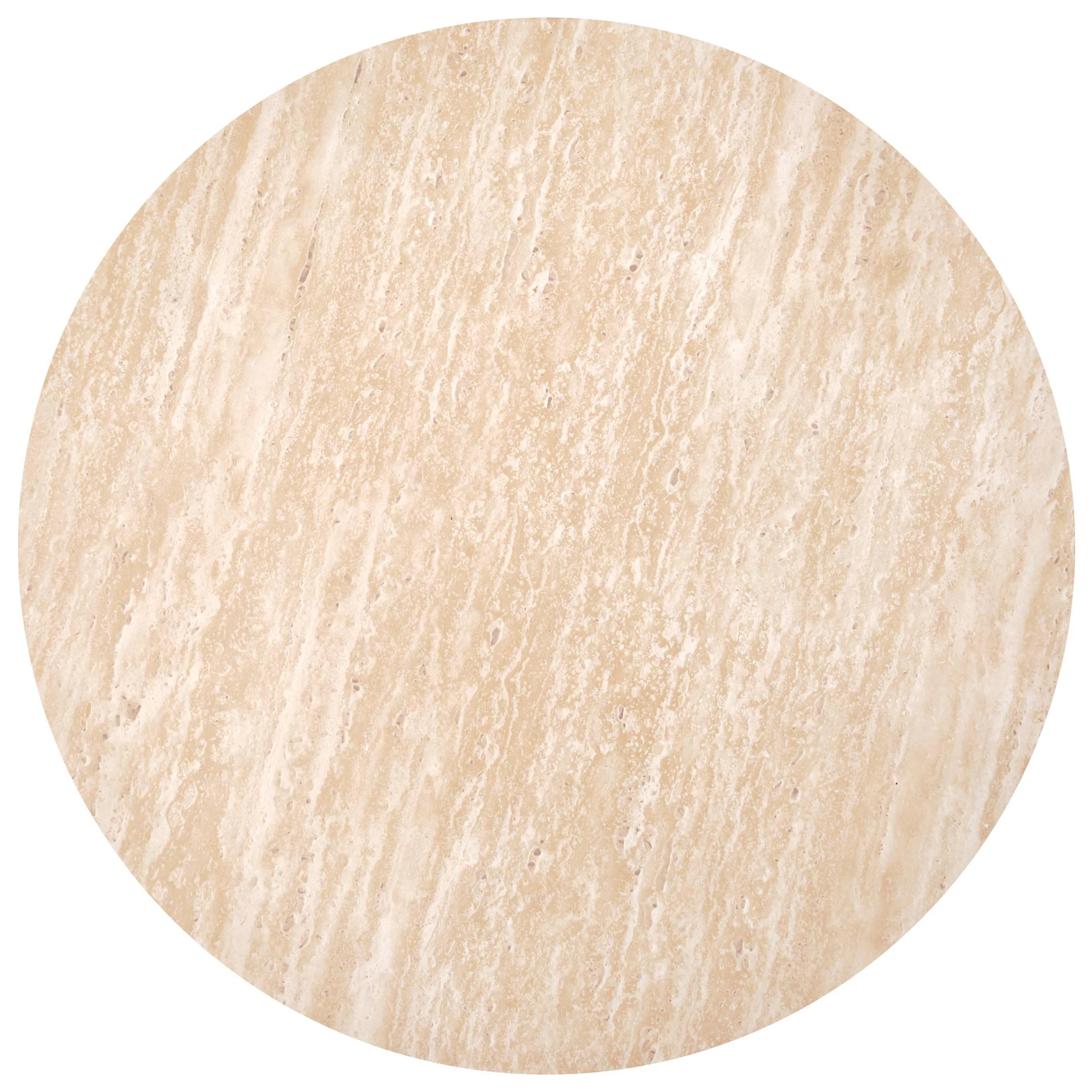Stolik kawowy Travertino okrągły blat 60 cm trawertyn - Image 2