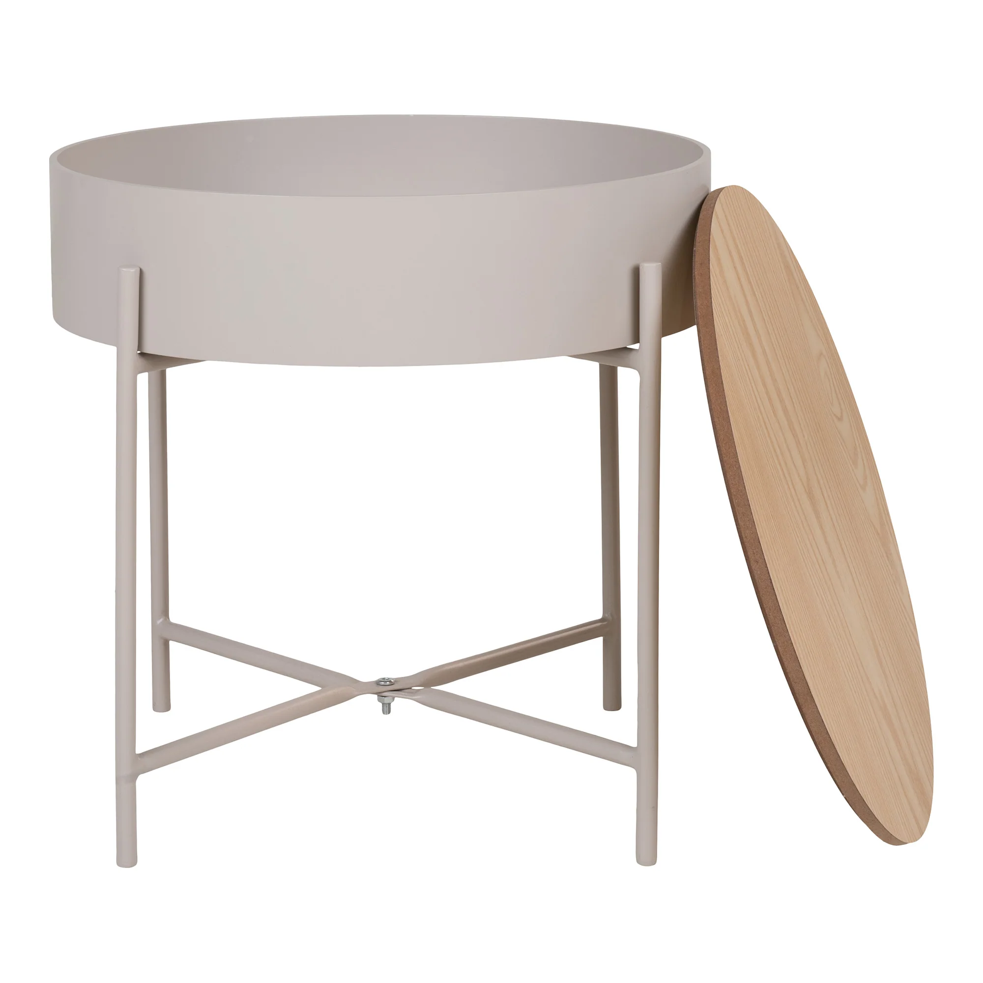Stolik kawowy Winderhe 40 cm melamina na stalowej podstawie - Image 5