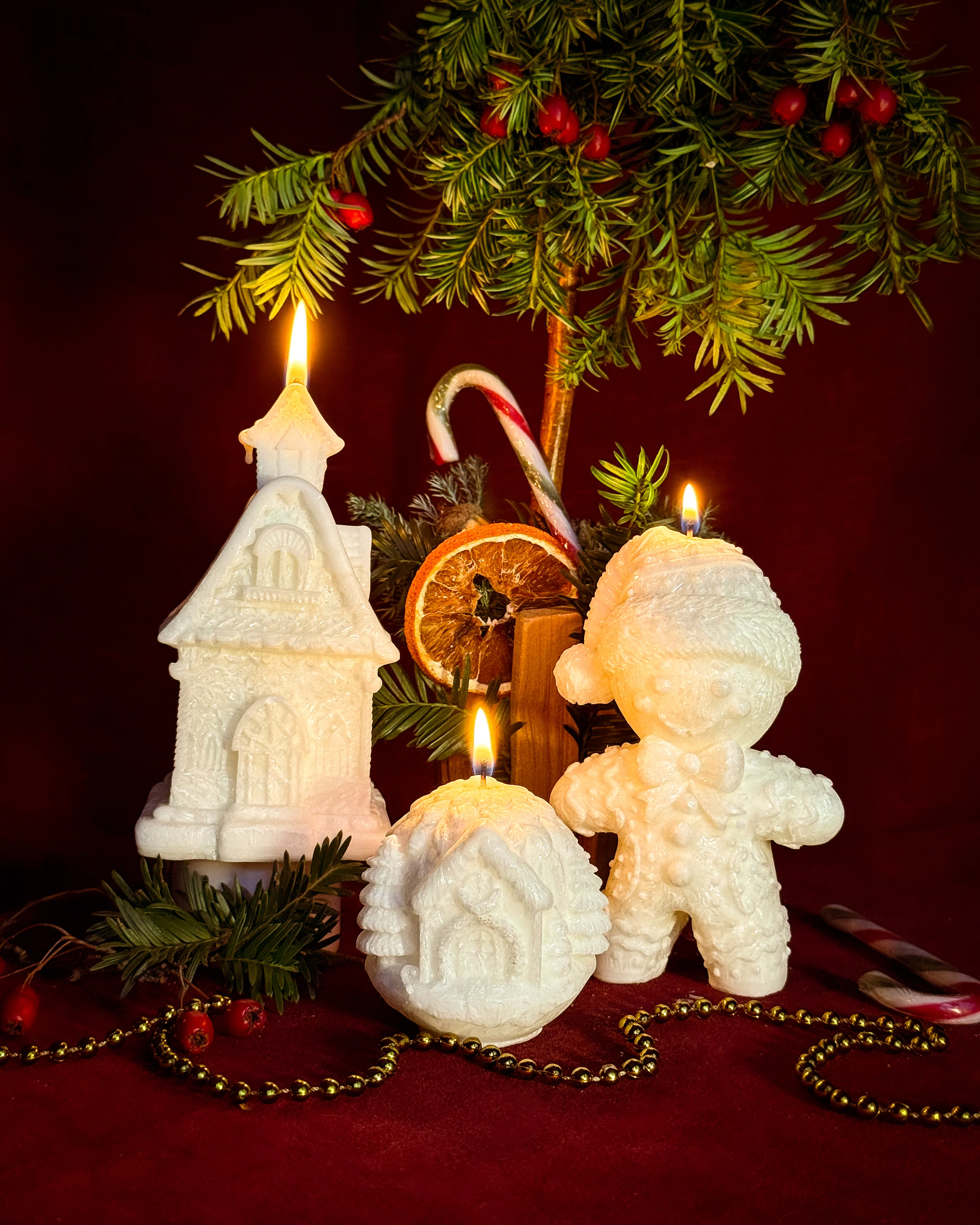Świeca z wosku palmowego Christmas Bauble 280 g - Image 2