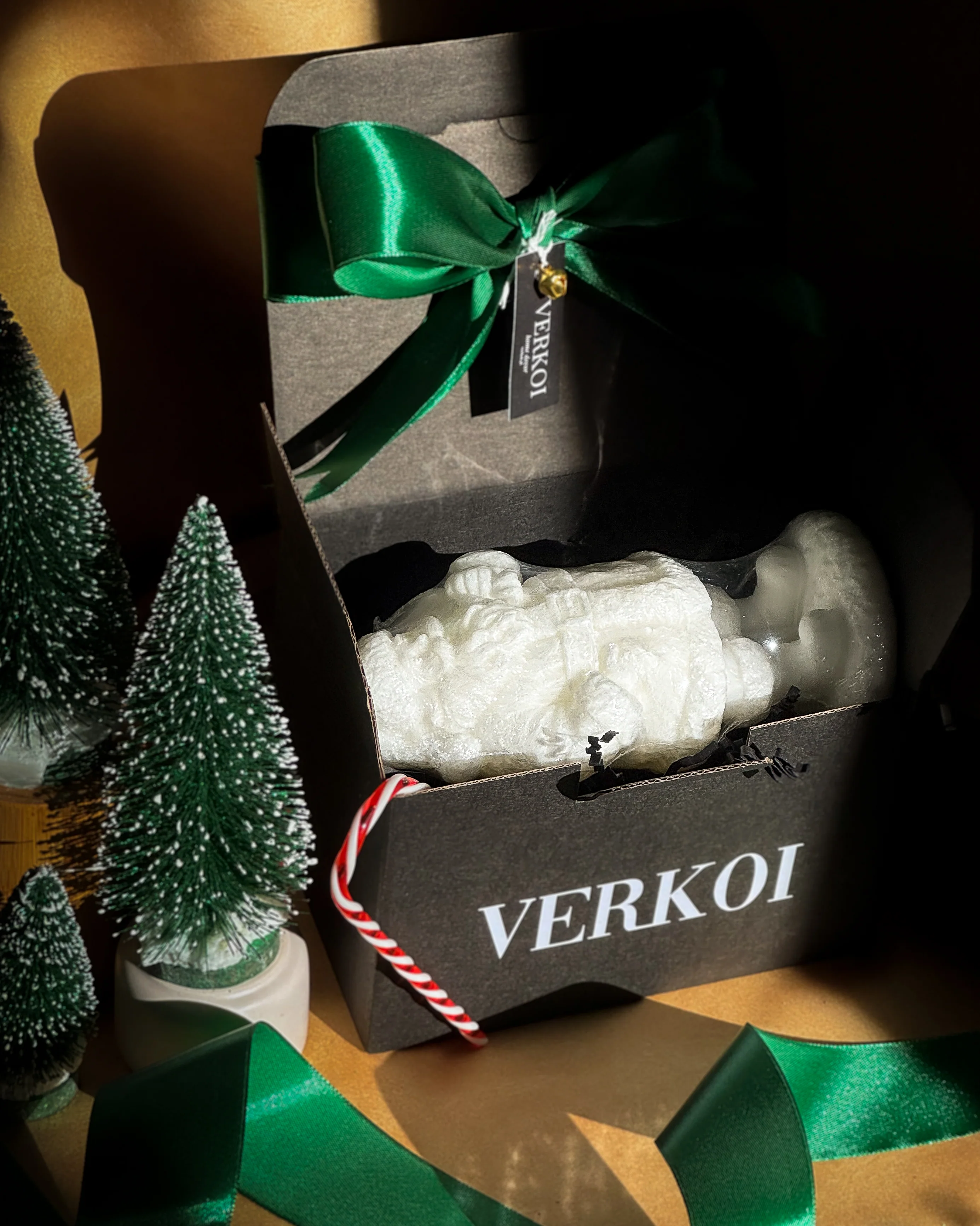 Świeca z wosku palmowego Christmas Santa Claus 300 g - Image 3