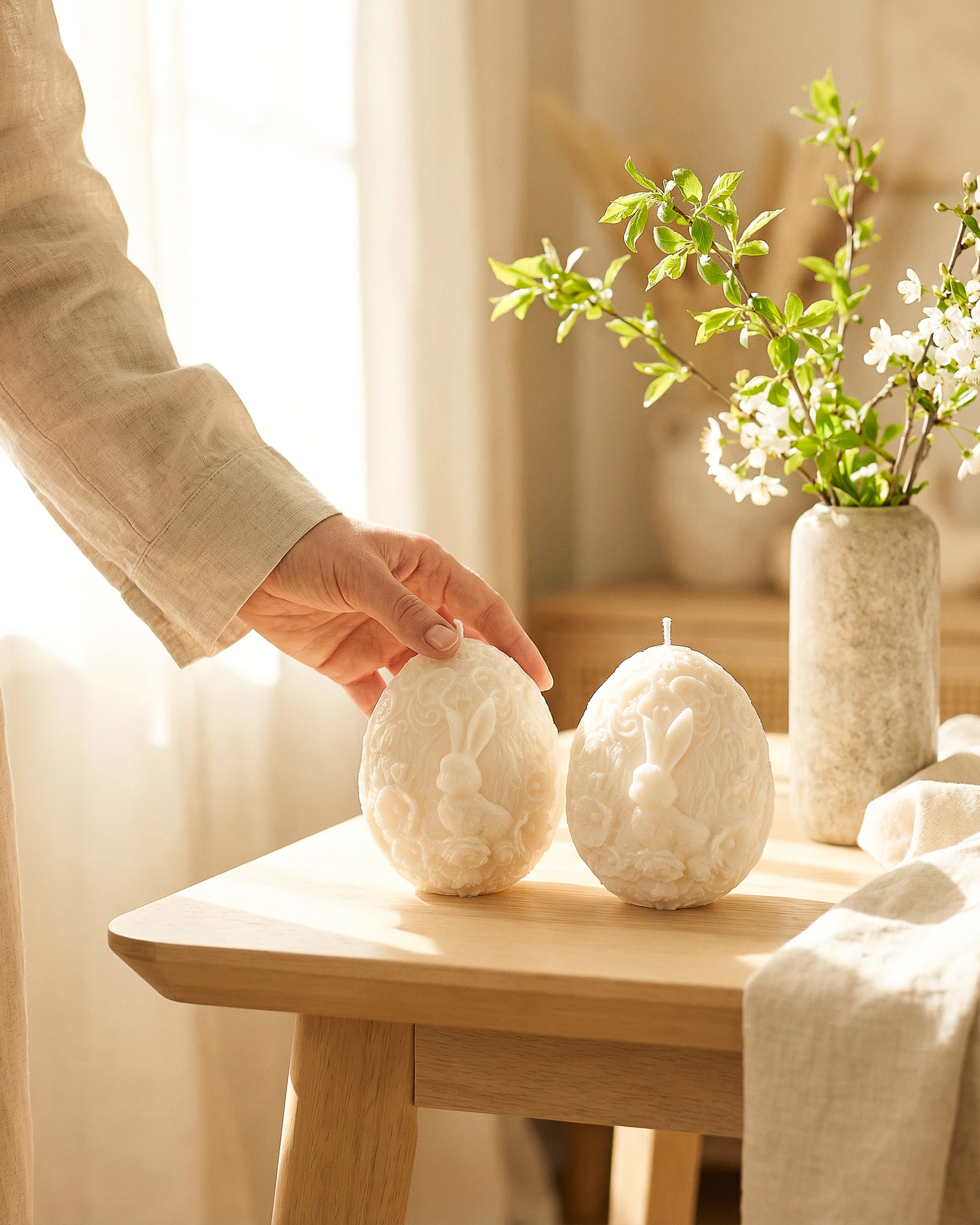 Świeca z wosku palmowego Egg Easter 120 g - Image 4